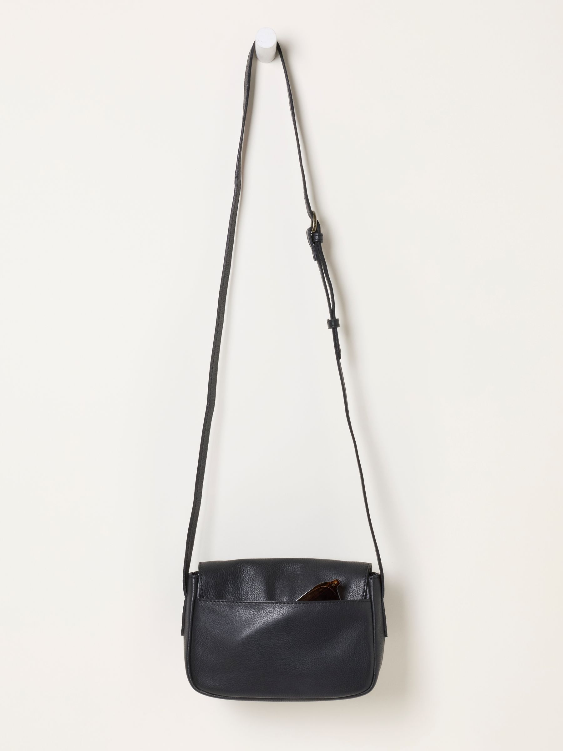 Black Pixie Leather Crossbody Bag - Image 2 of 3 Black Pixie Leather Crossbody Bag - Image 2 of 3