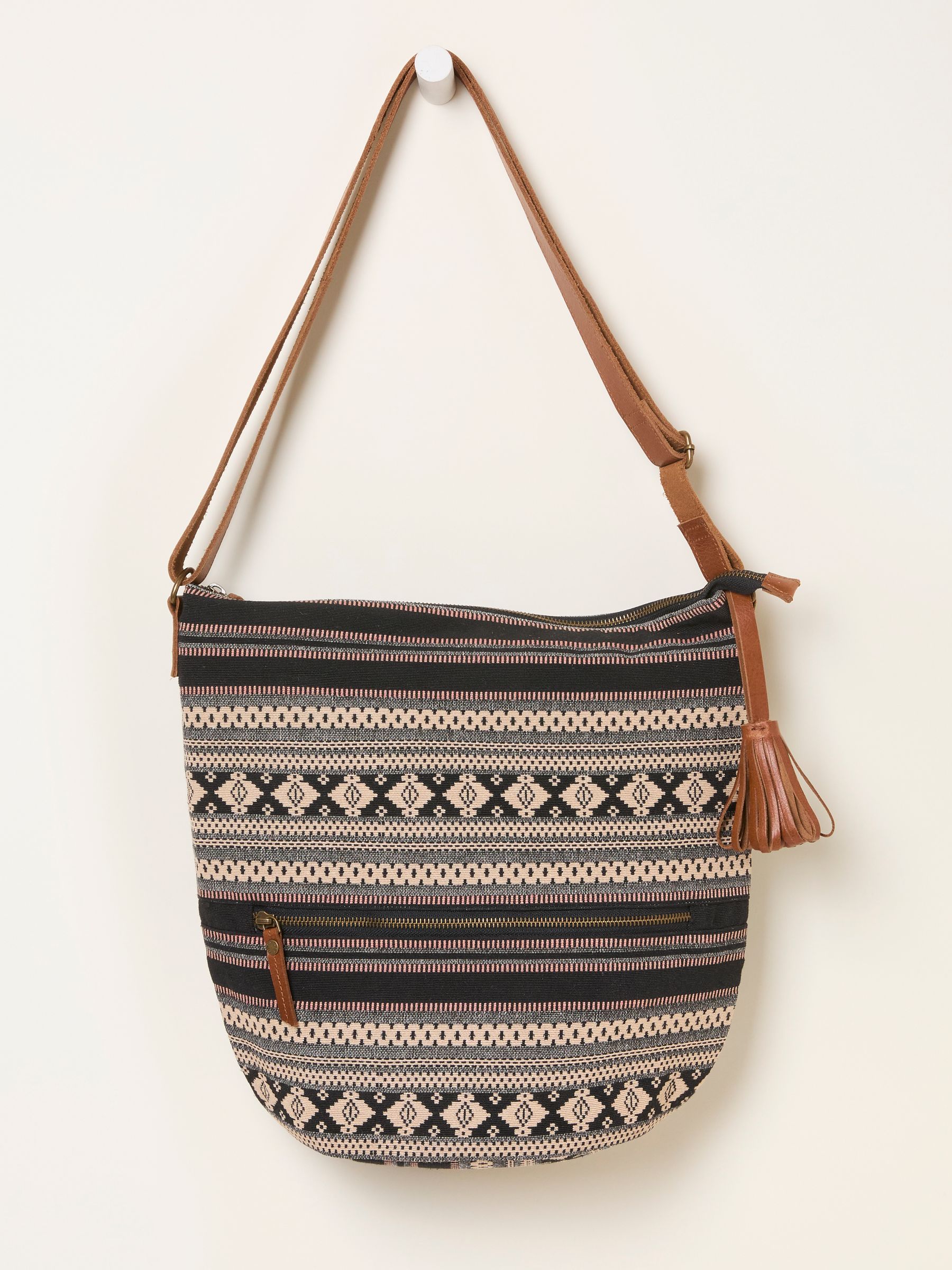 Evalie Black Woven Crossbody Bag - Image 3 of 5