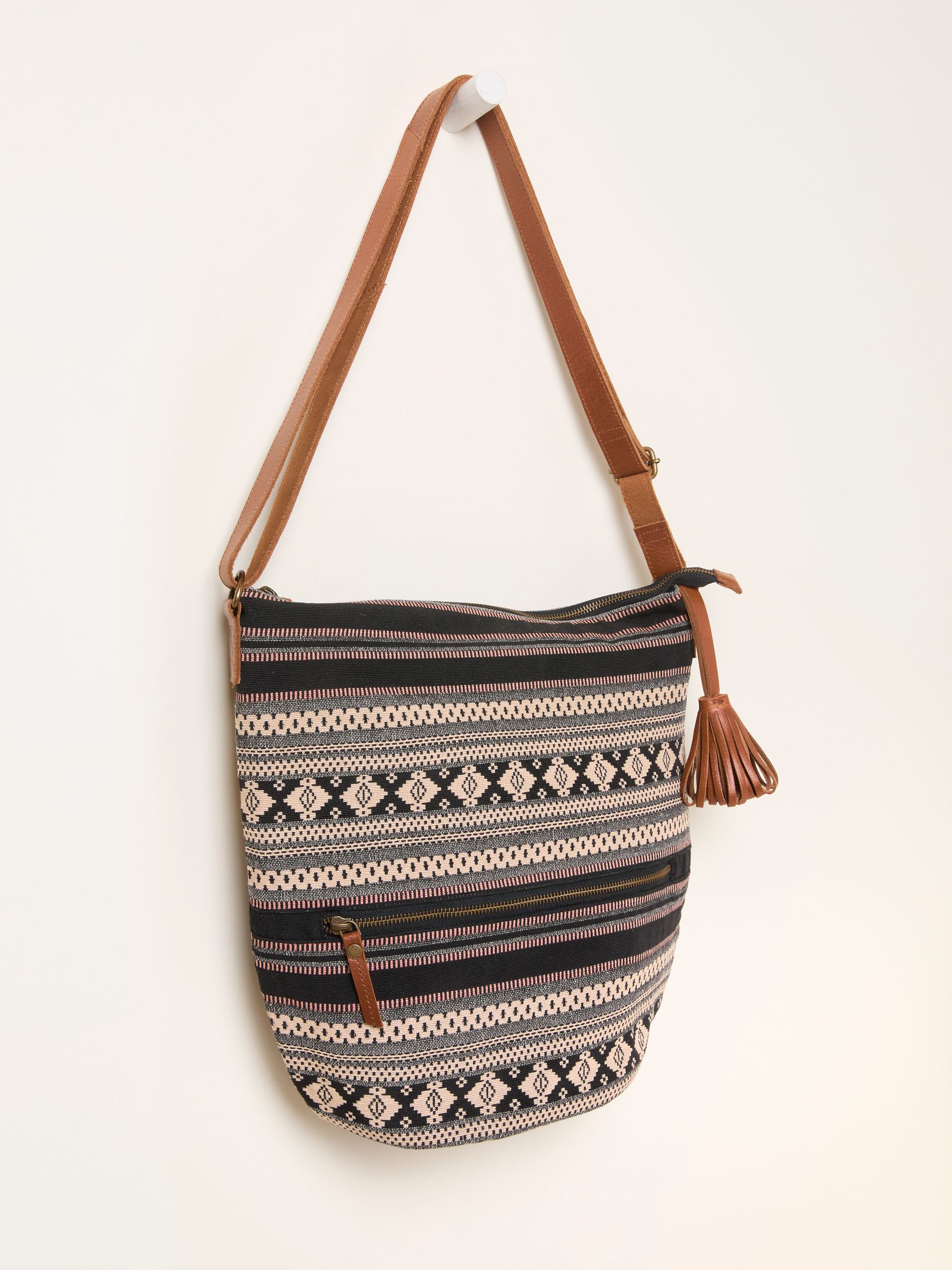 Evalie Black Woven Crossbody Bag - Image 5 of 5