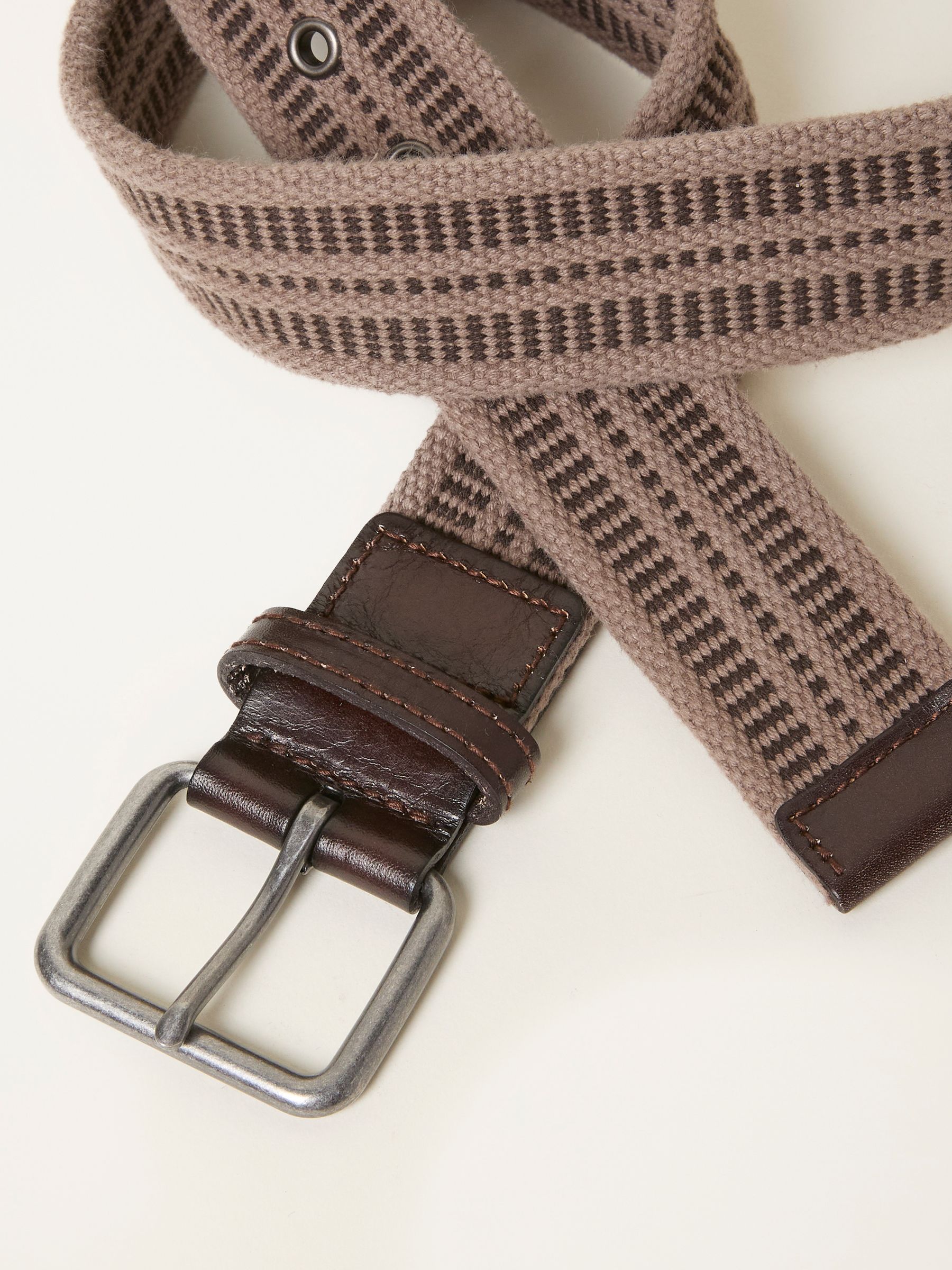 Luca Beige Webbing Belt - Image 2 of 2