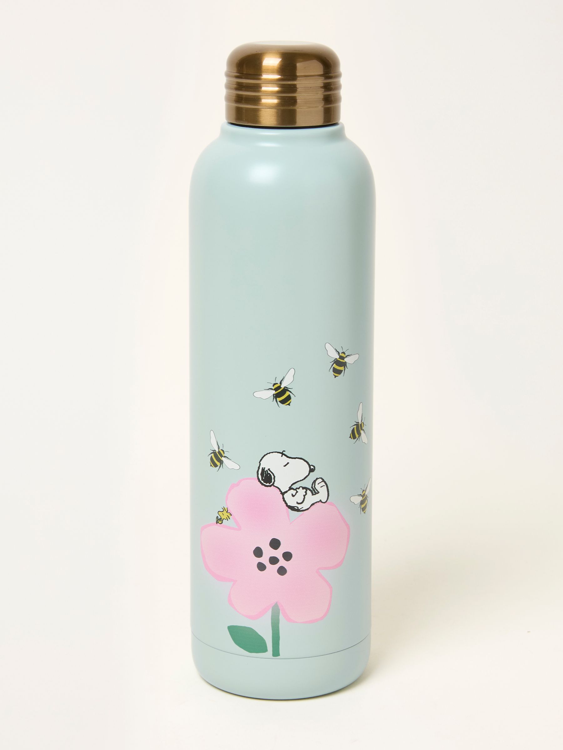 Green Snoopy Bee Floral 500ml Water Bottle - Image 1 of 2