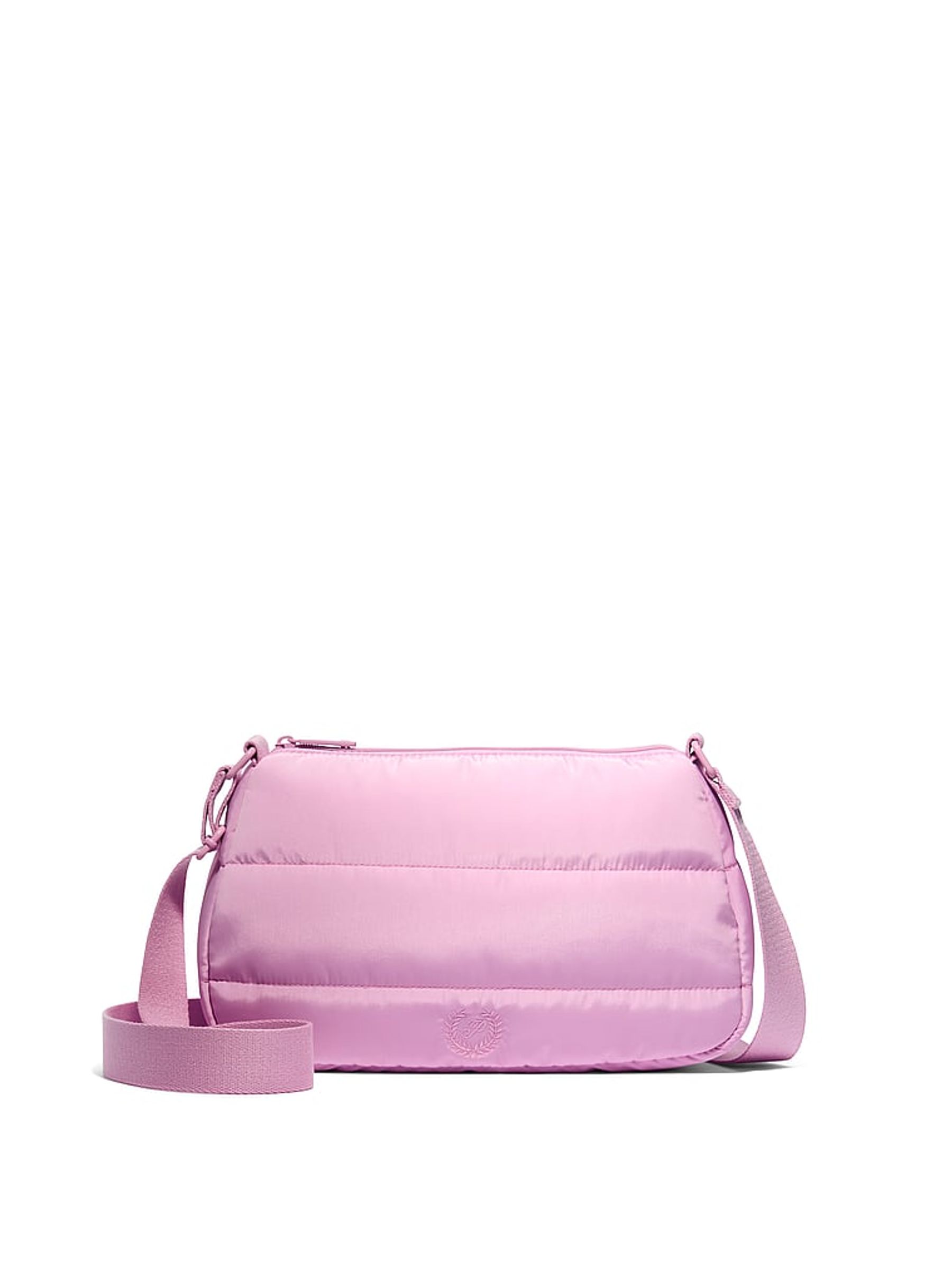 Hushed Lilac Purple Quilted Puffer Shoulder Bag - Image 1 of 4
