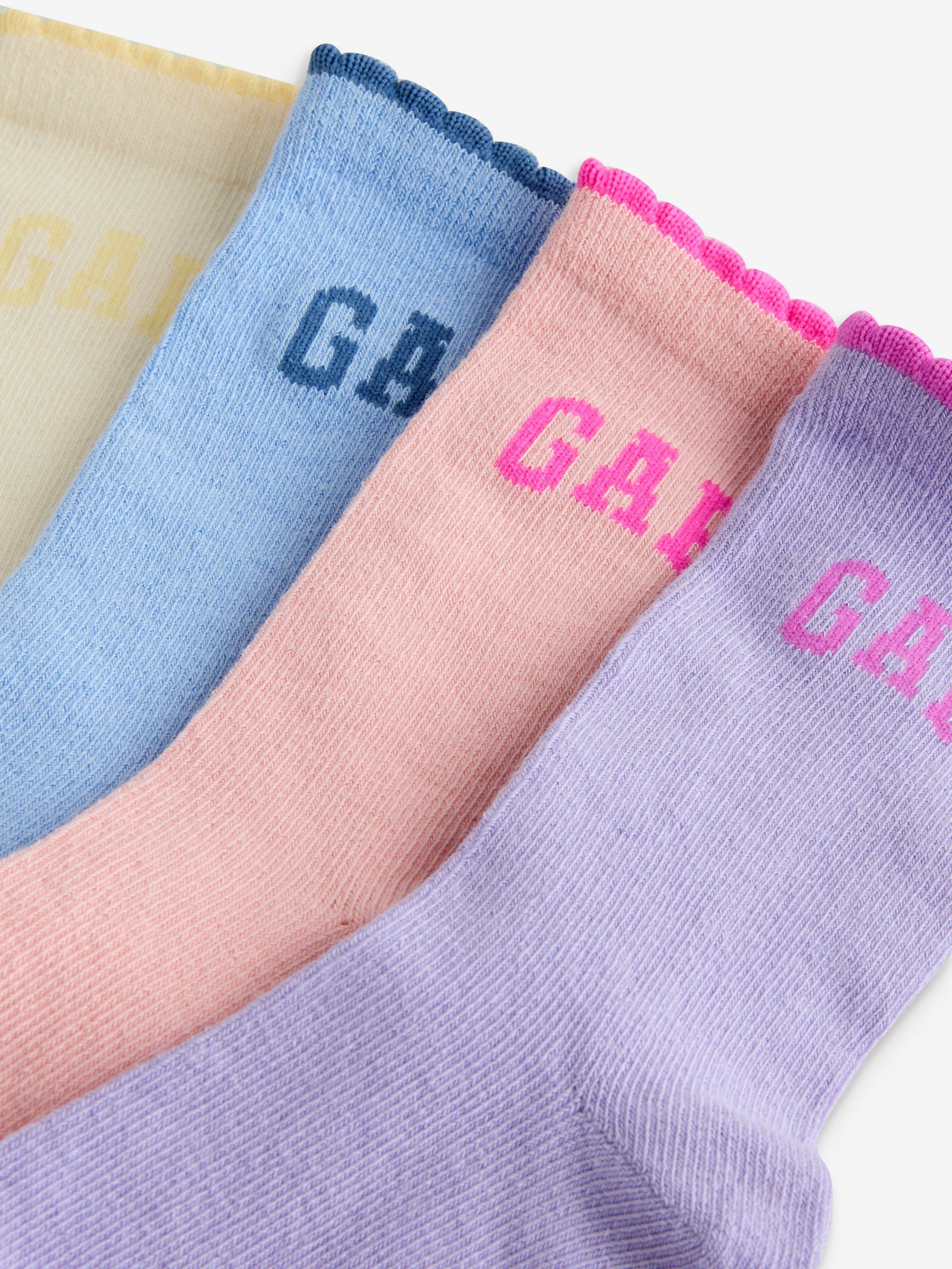 Multi Crew Logo Socks 4-Pack (Newborn-5yrs) - Image 6 of 7