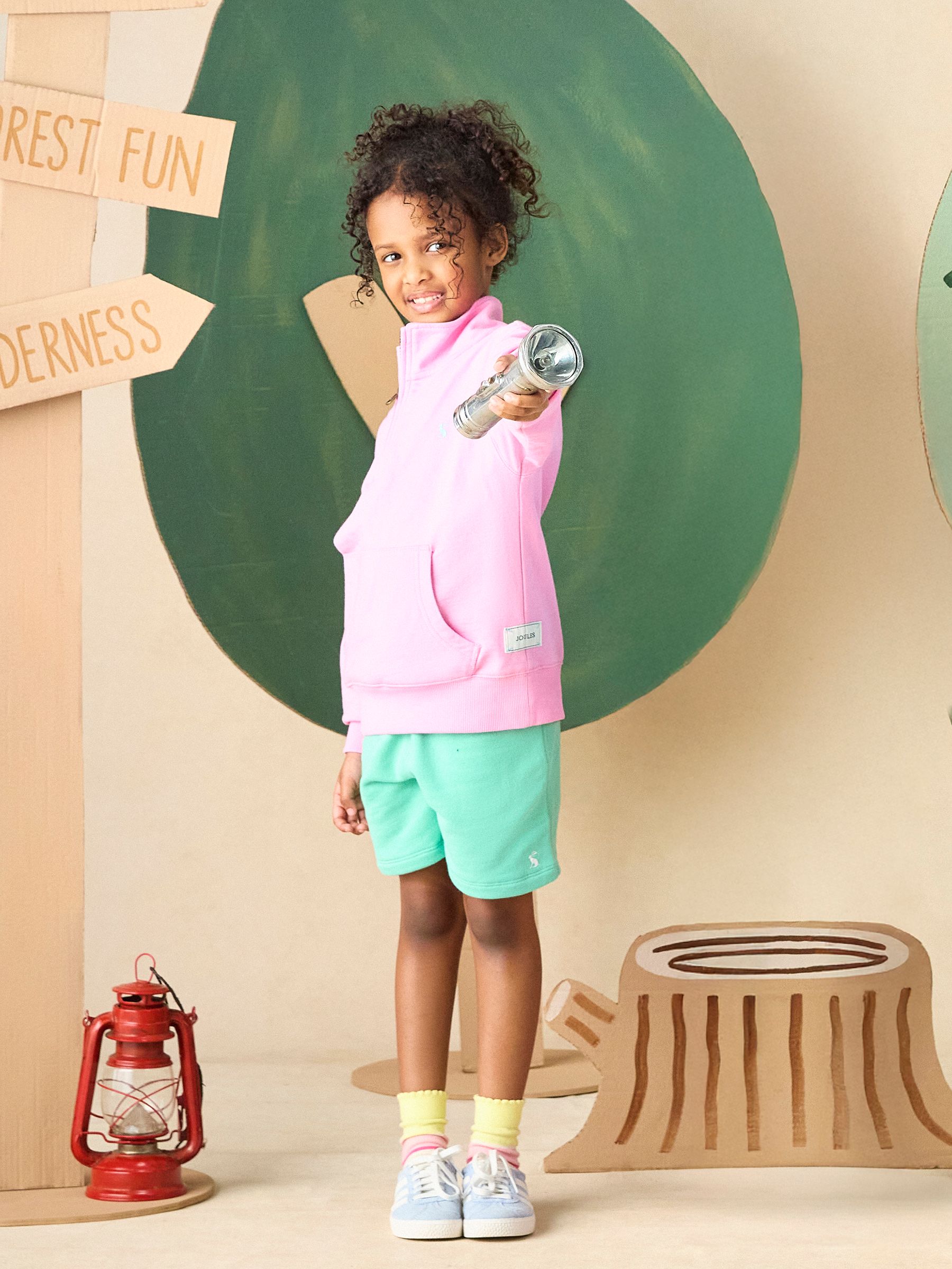 Kids' Alfie Pink Quarter Zip Sweatshirt - Image 2 of 7