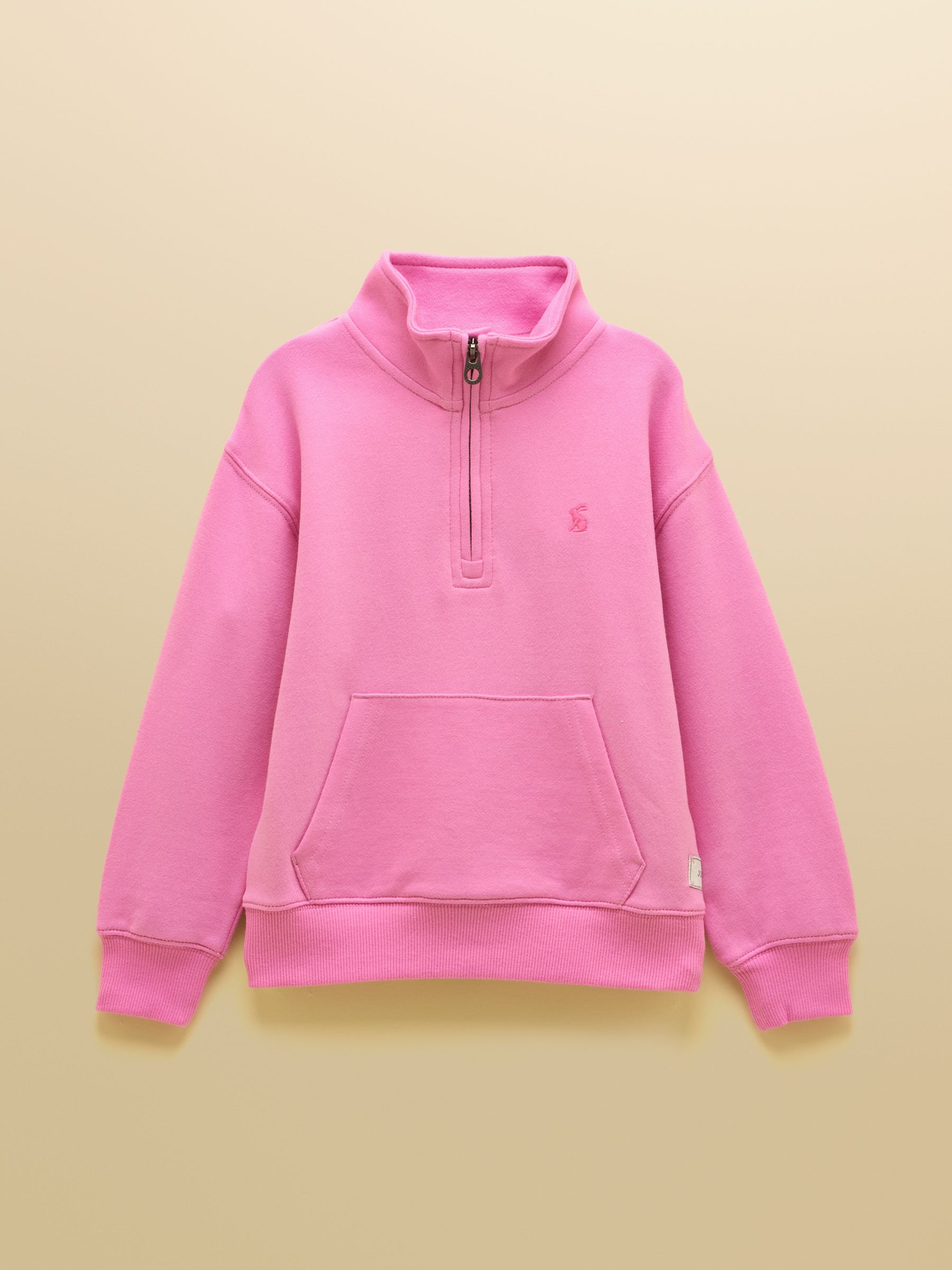 Kids' Alfie Pink Quarter Zip Sweatshirt - Image 3 of 7