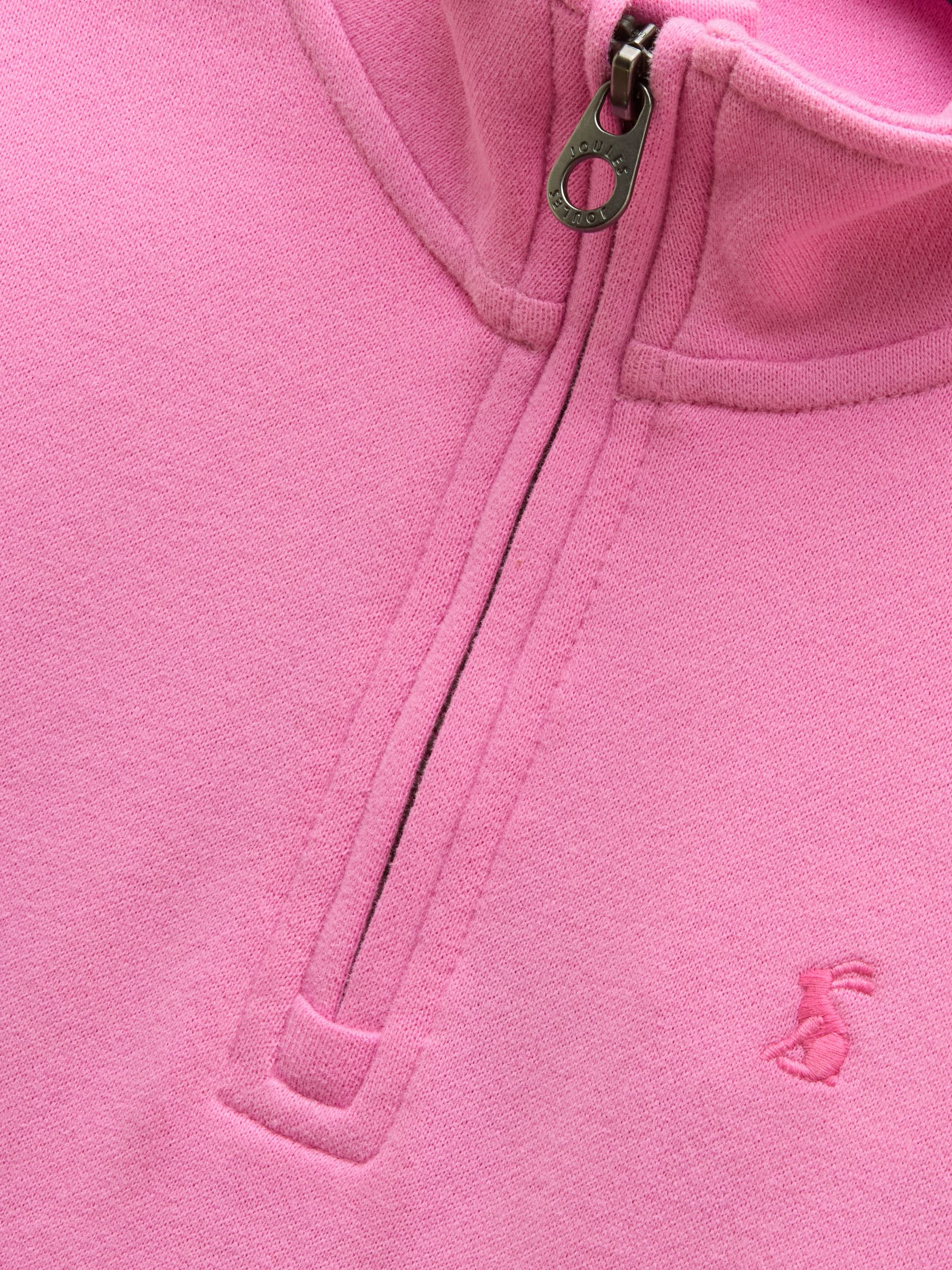 Kids' Alfie Pink Quarter Zip Sweatshirt - Image 5 of 7