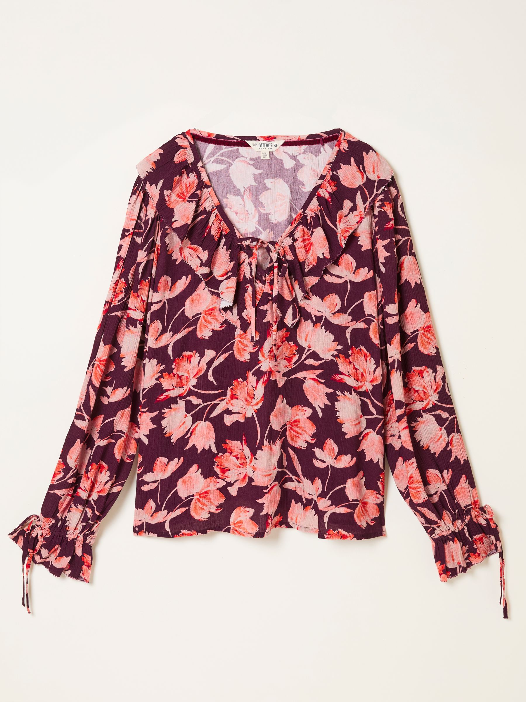 Rene Burgundy Red Blouse - Image 6 of 6 Rene Burgundy Red Blouse - Image 6 of 6