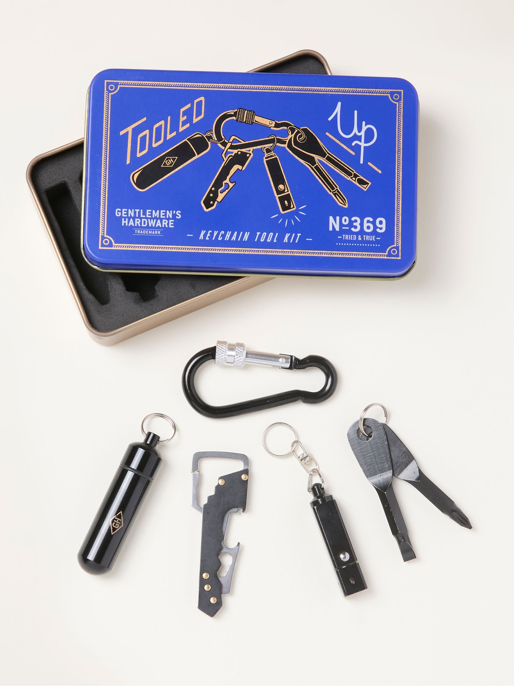 Blue Gentlemens Hardware Multi Tool in a Tin | FatFace
