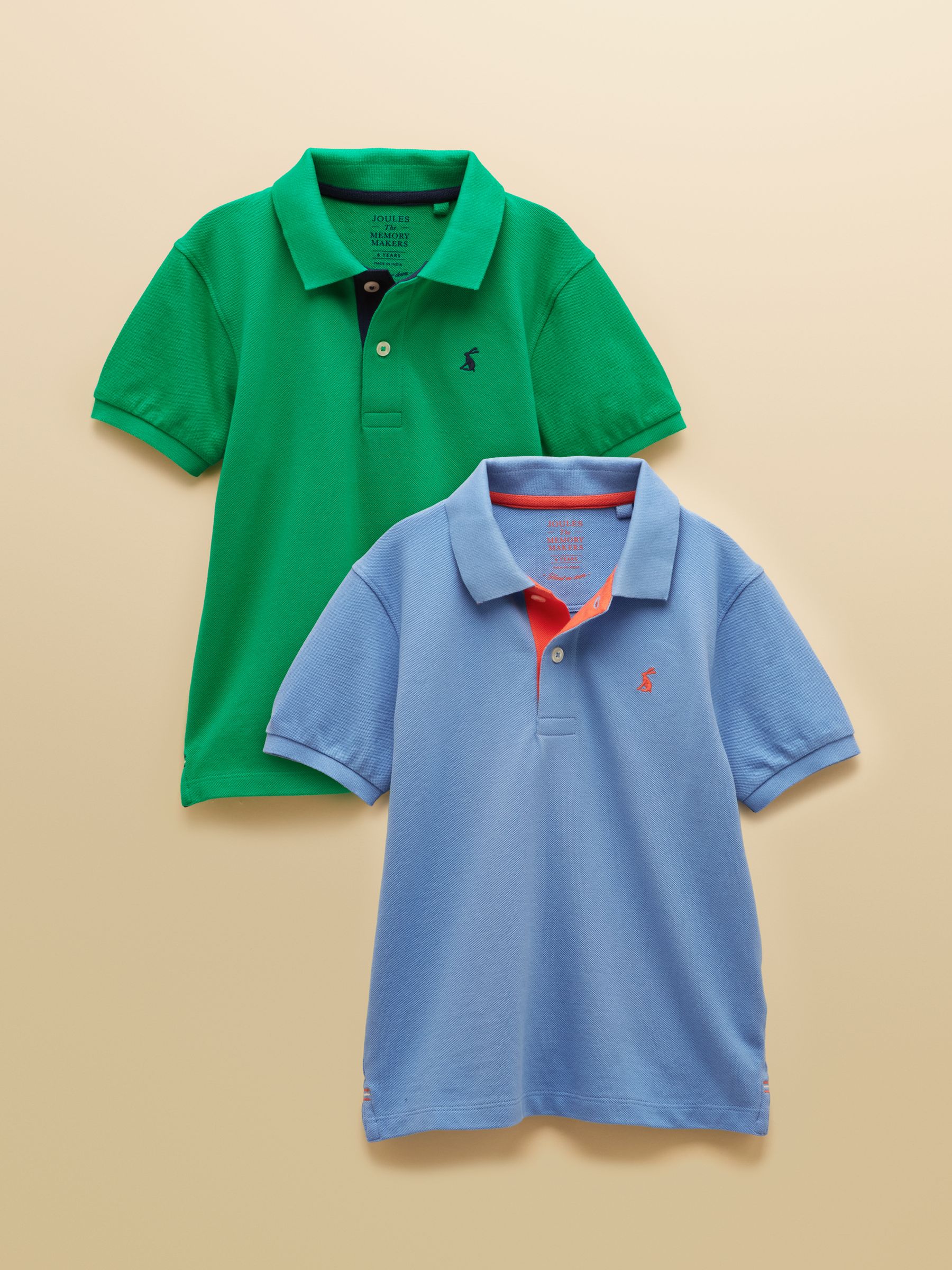 Boys' Woody Green & Blue Pack Of Two Polo Shirts - Image 1 of 7