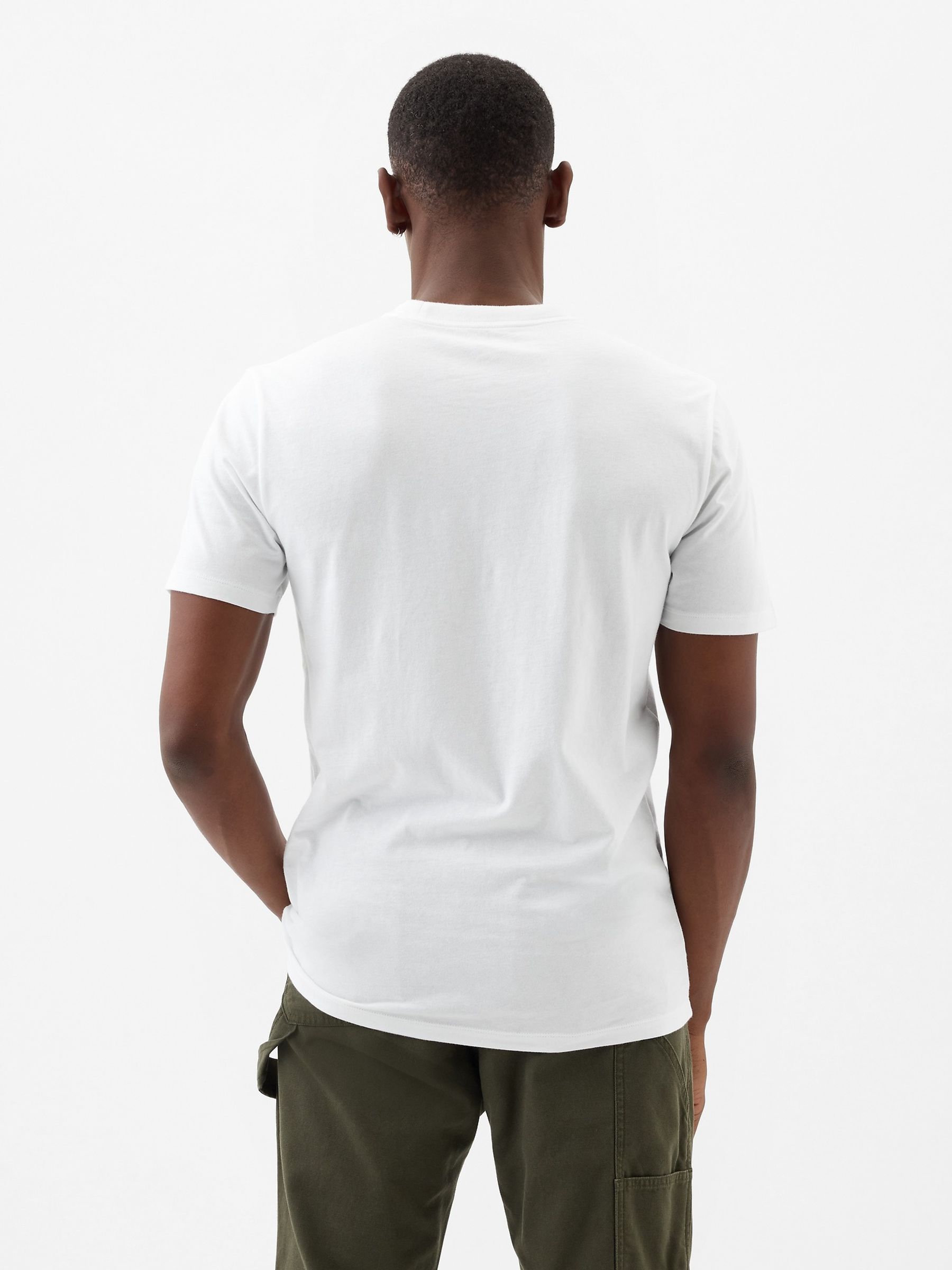 White Everyday Soft Logo T-Shirt - Image 2 of 7