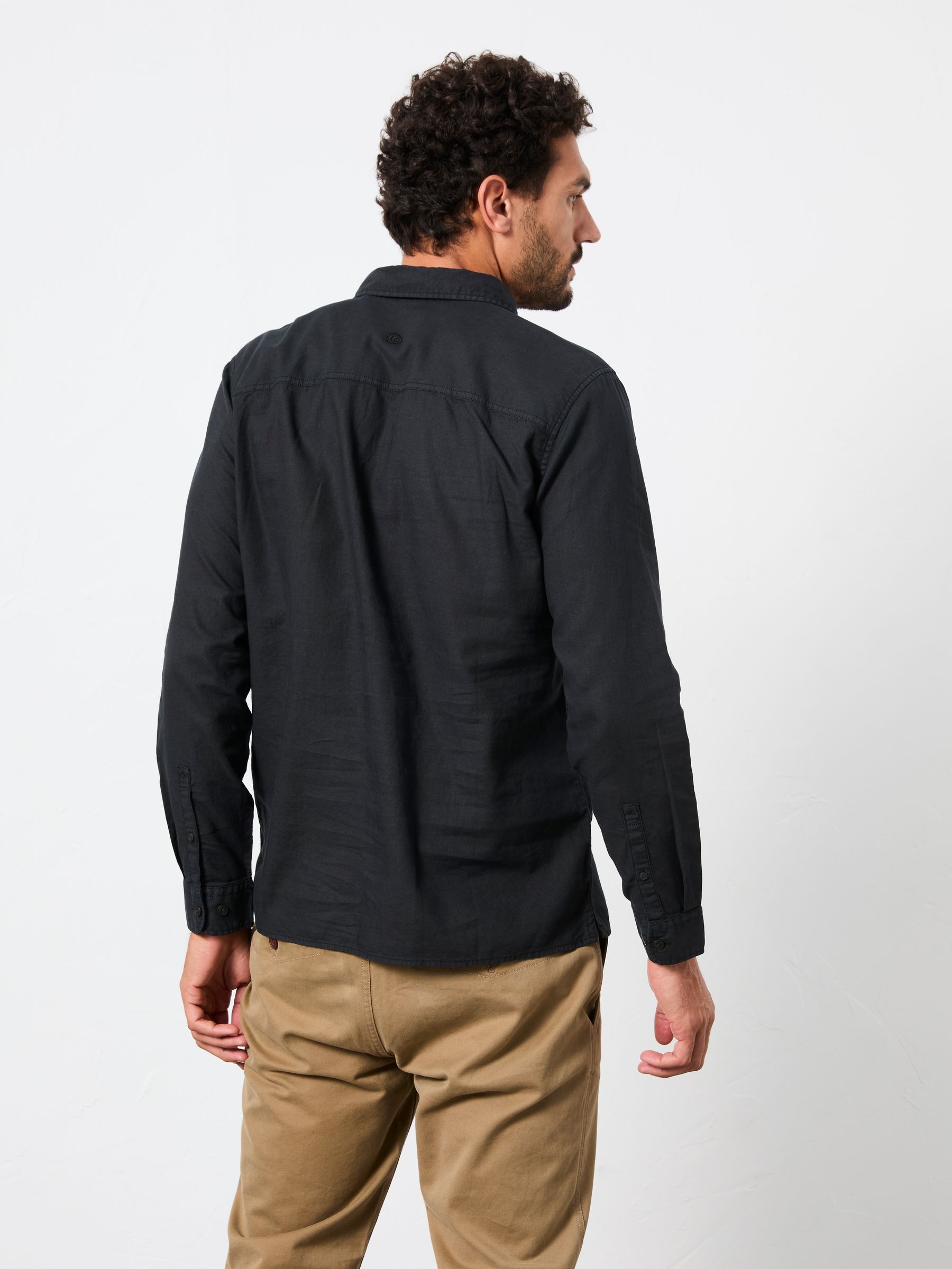 Bugle Black Long Sleeve Garment Dye Utility Shirt - Image 2 of 6