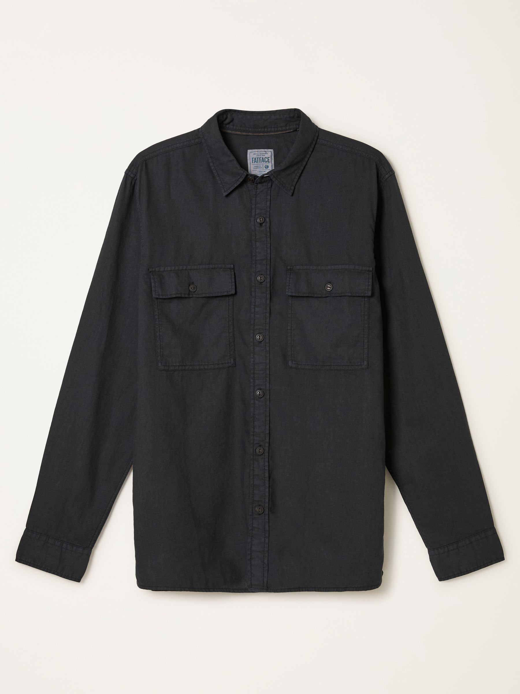 Bugle Black Long Sleeve Garment Dye Utility Shirt - Image 6 of 6
