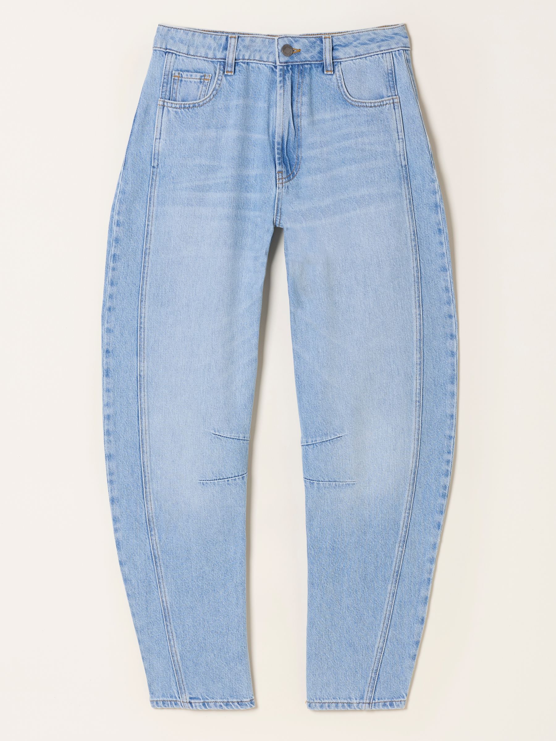 Light Blue Horseshoe Leg Jeans - Image 6 of 7