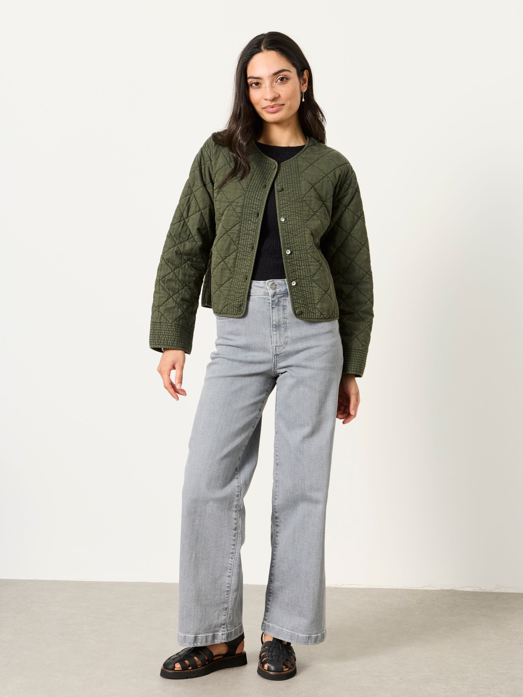 Welling Grey Wide Leg Jeans - Image 5 of 7