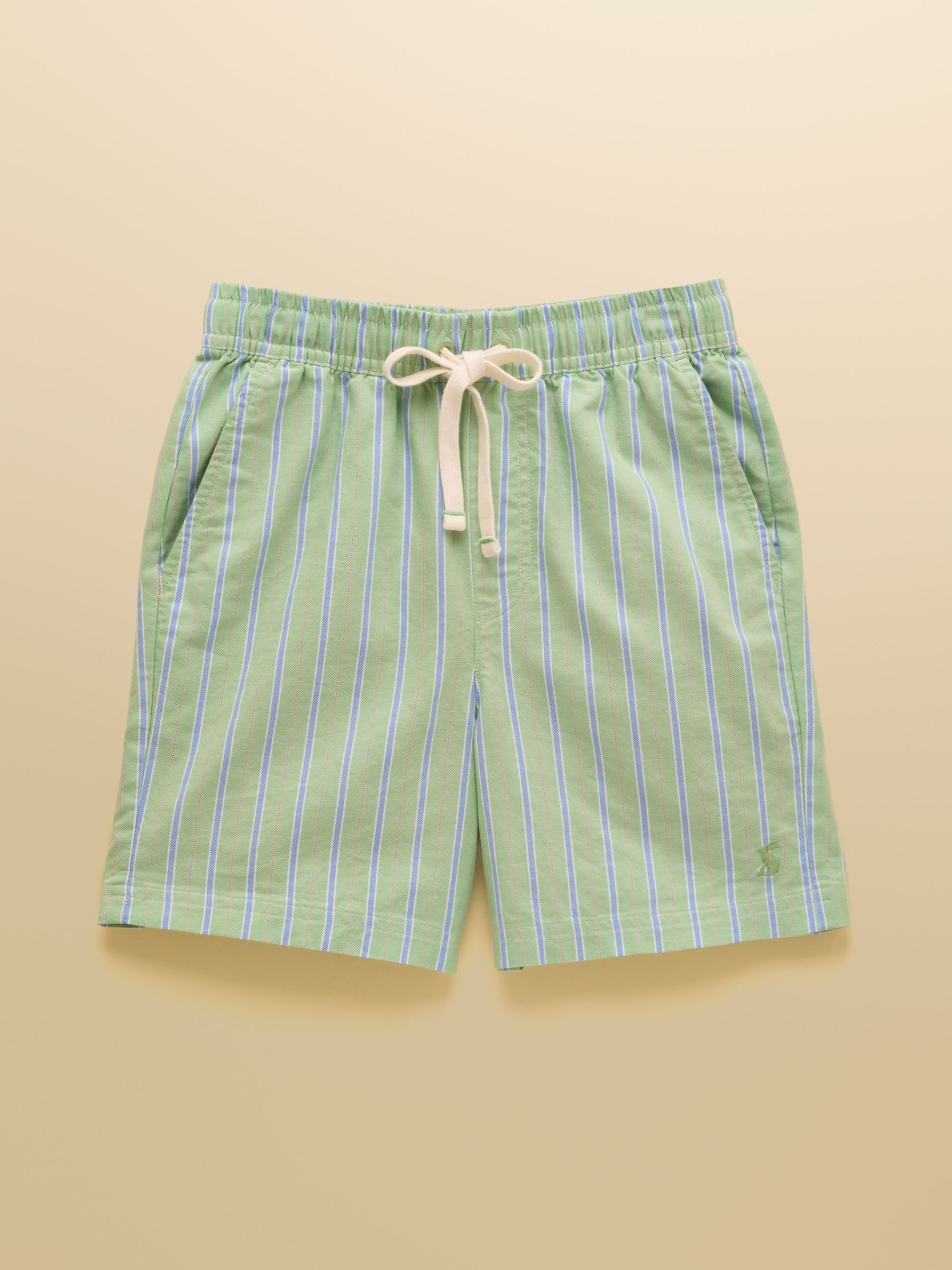 Boys' Hadley Green Stripe Cotton Woven Shorts - Image 3 of 7