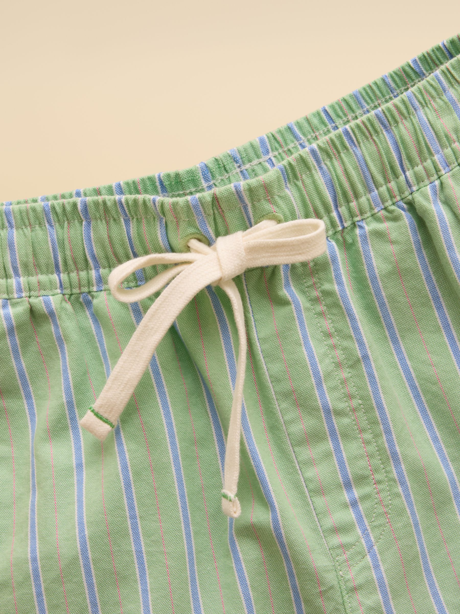 Boys' Hadley Green Stripe Cotton Woven Shorts - Image 5 of 7