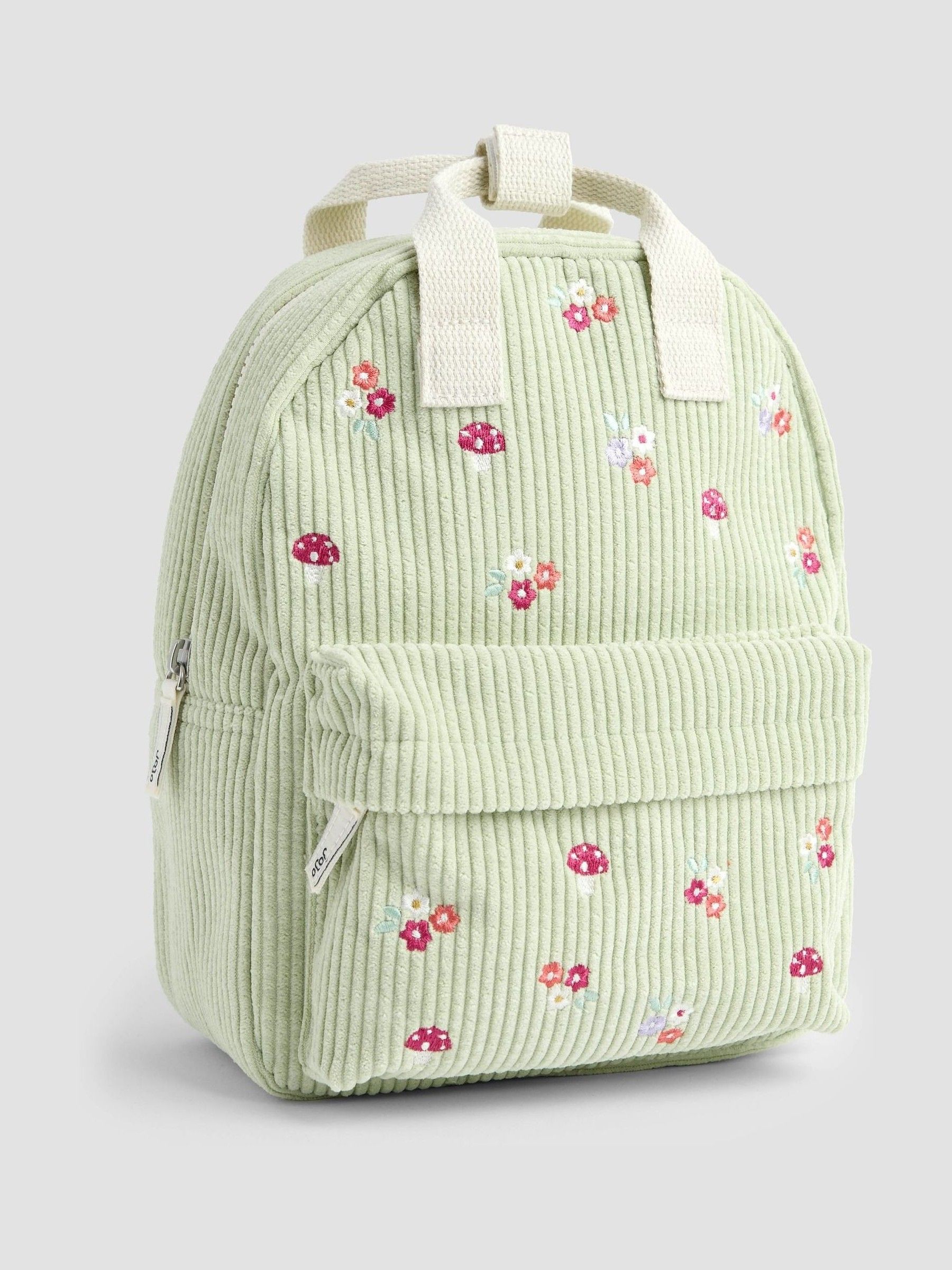 Yellow Woodland Corduroy Embroidered Corduroy Backpack - Image 4 of 7