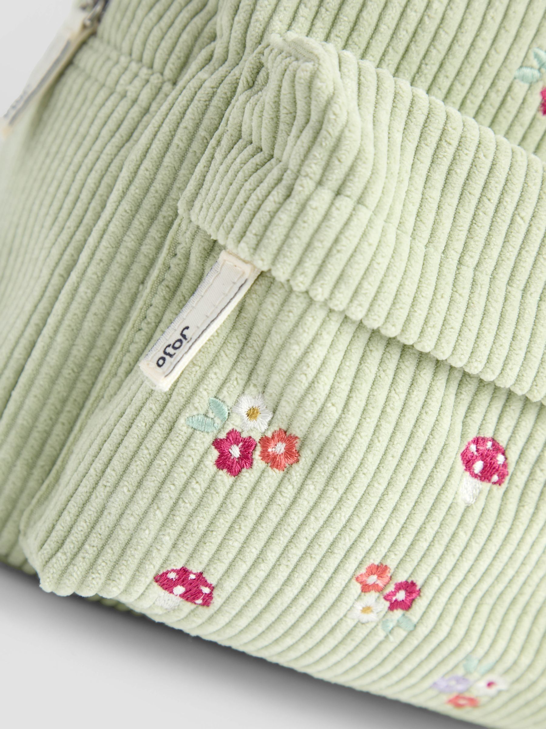 Yellow Woodland Corduroy Embroidered Corduroy Backpack - Image 7 of 7