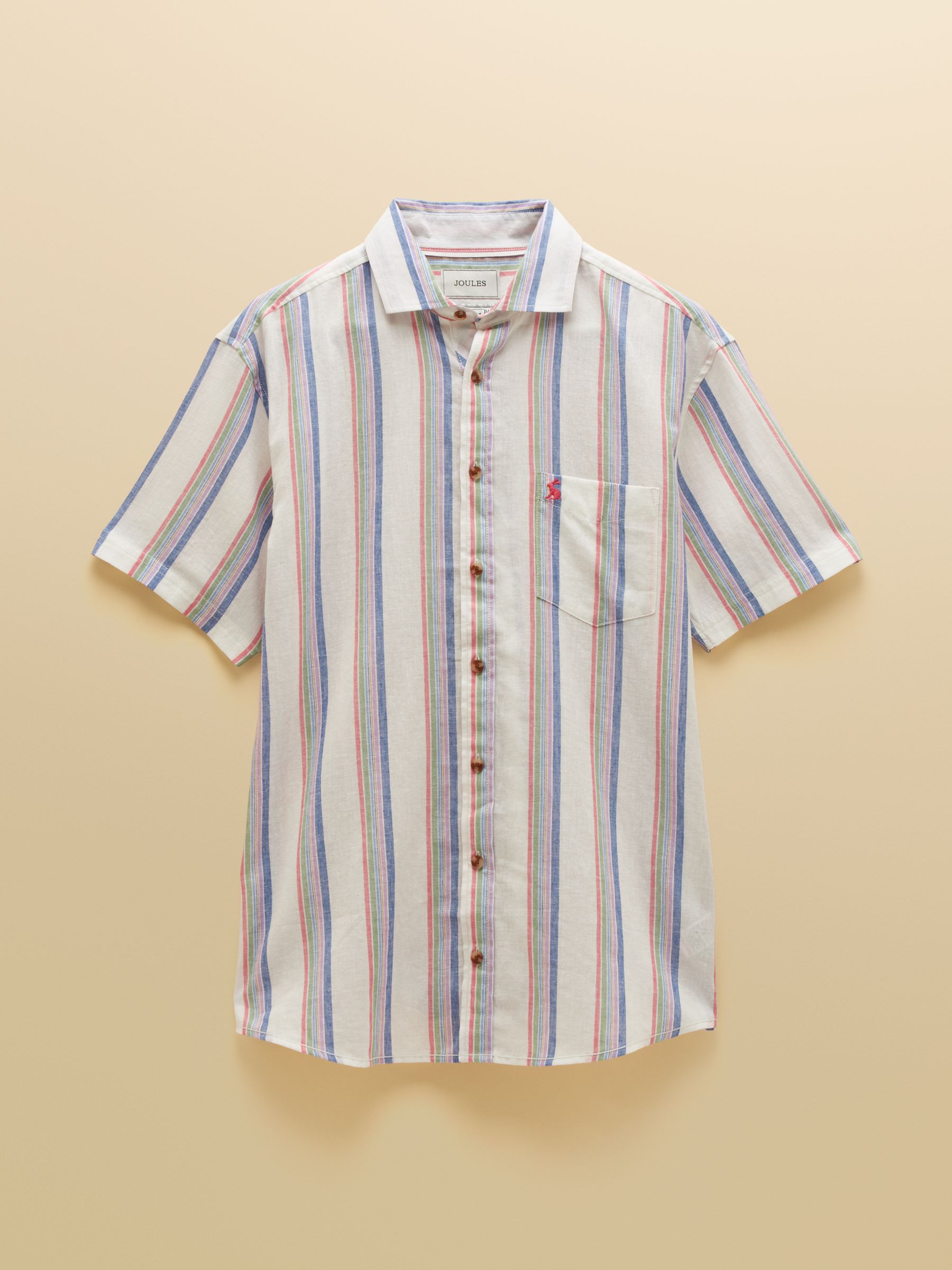 Multi Linen Blend Short Sleeve Shirt - Image 7 of 7