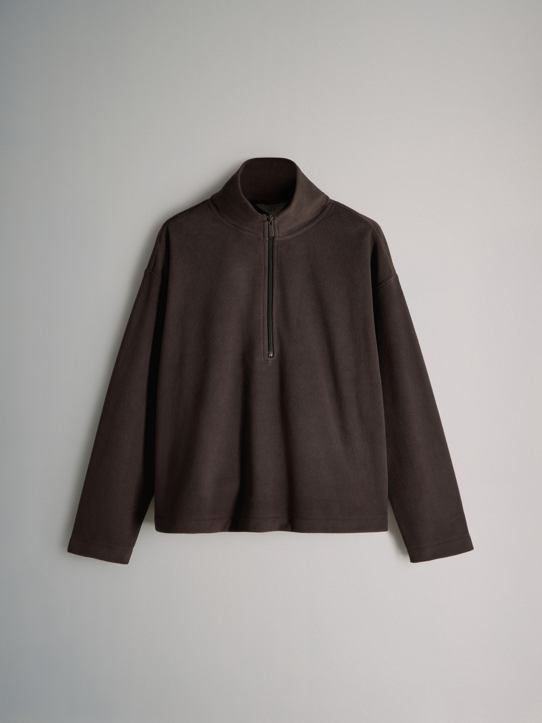 Black/Cream/Ganache 3 Pack Microfleece Quarter Zip Fleece - Image 3 of 6