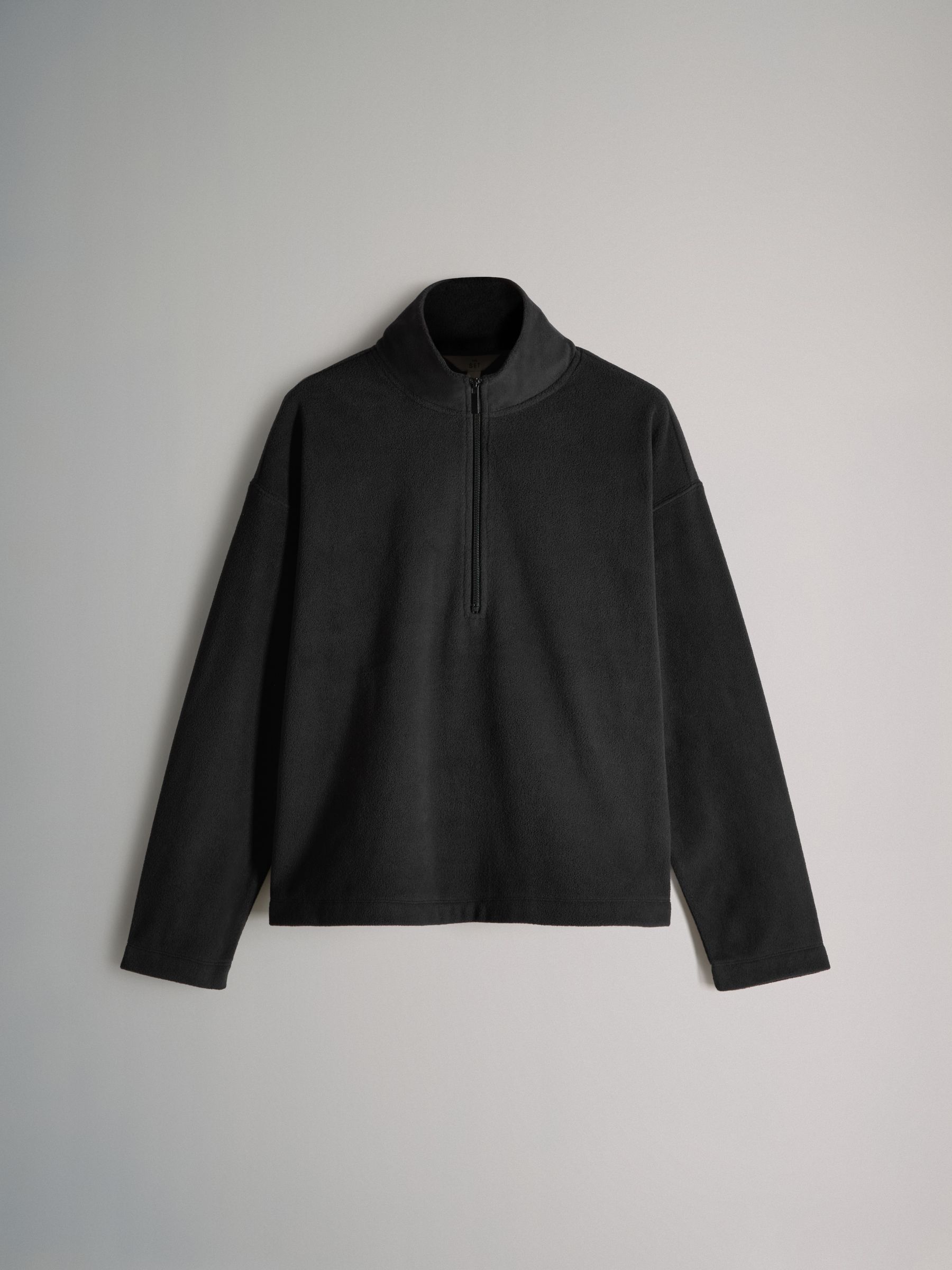 Black/Cream/Ganache 3 Pack Microfleece Quarter Zip Fleece - Image 4 of 6