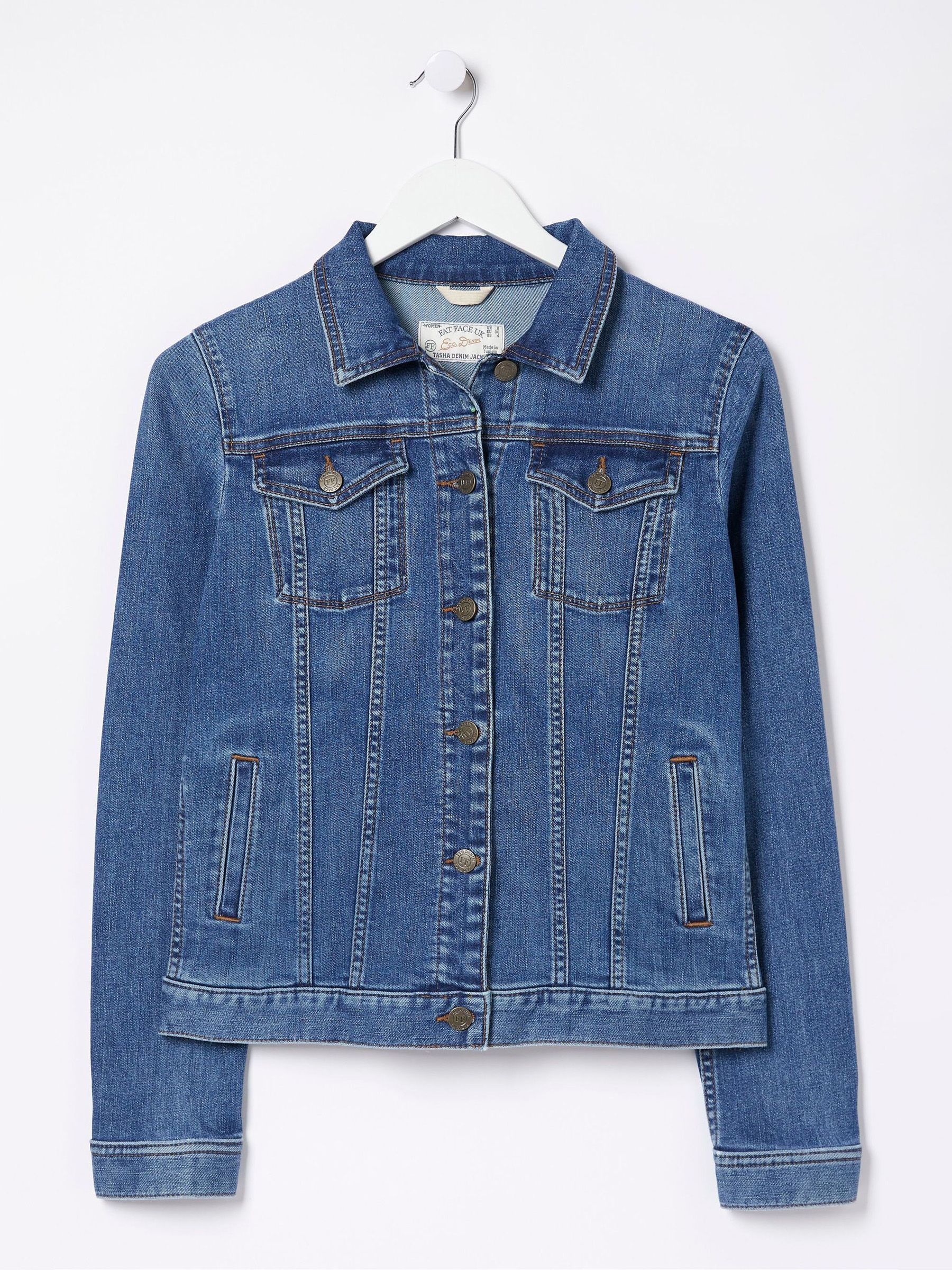 Tasha Blue Petite Denim Jacket - Image 8 of 8