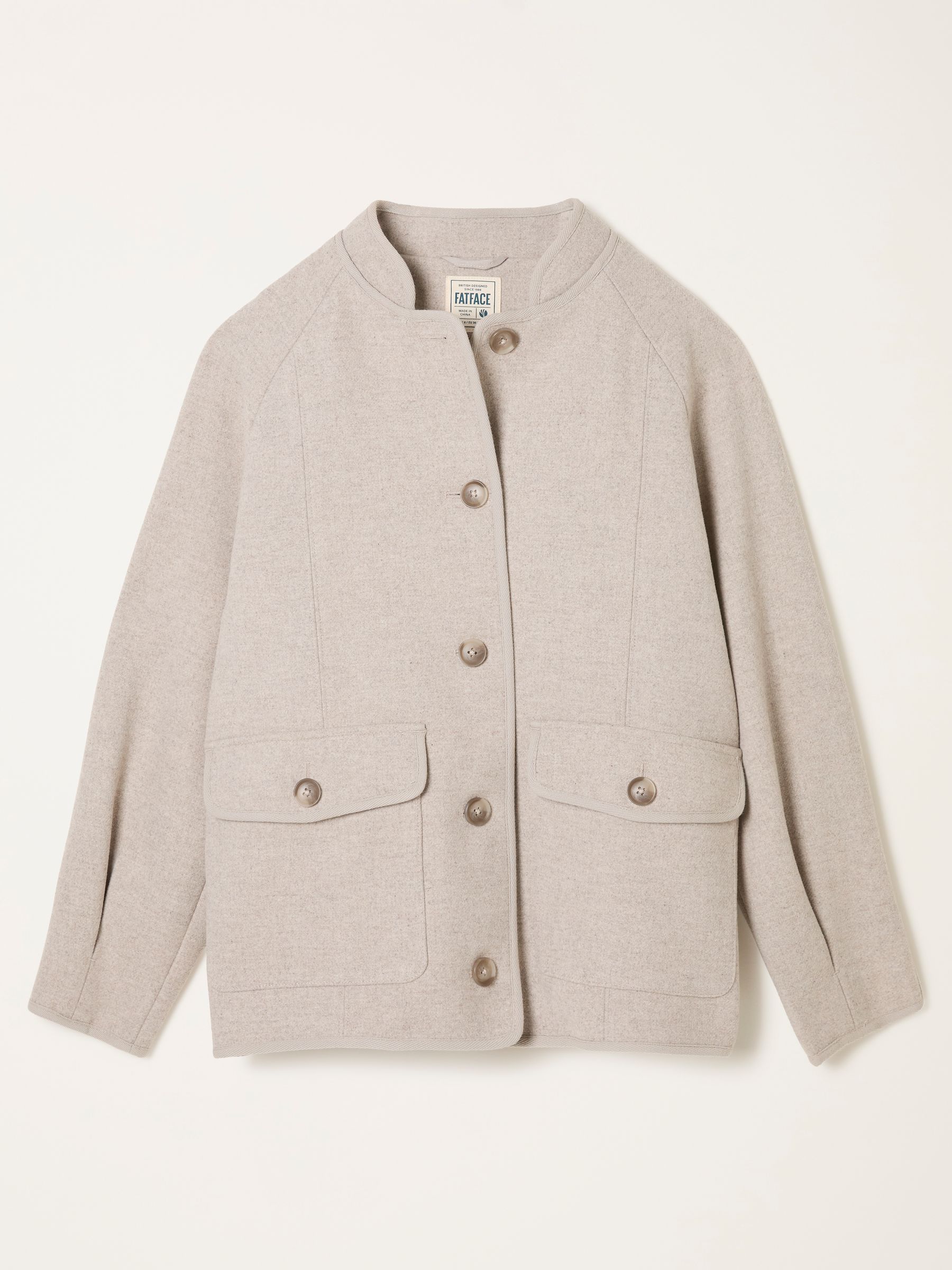 Orla Natural Petite Petite Wool Jacket - Image 6 of 6