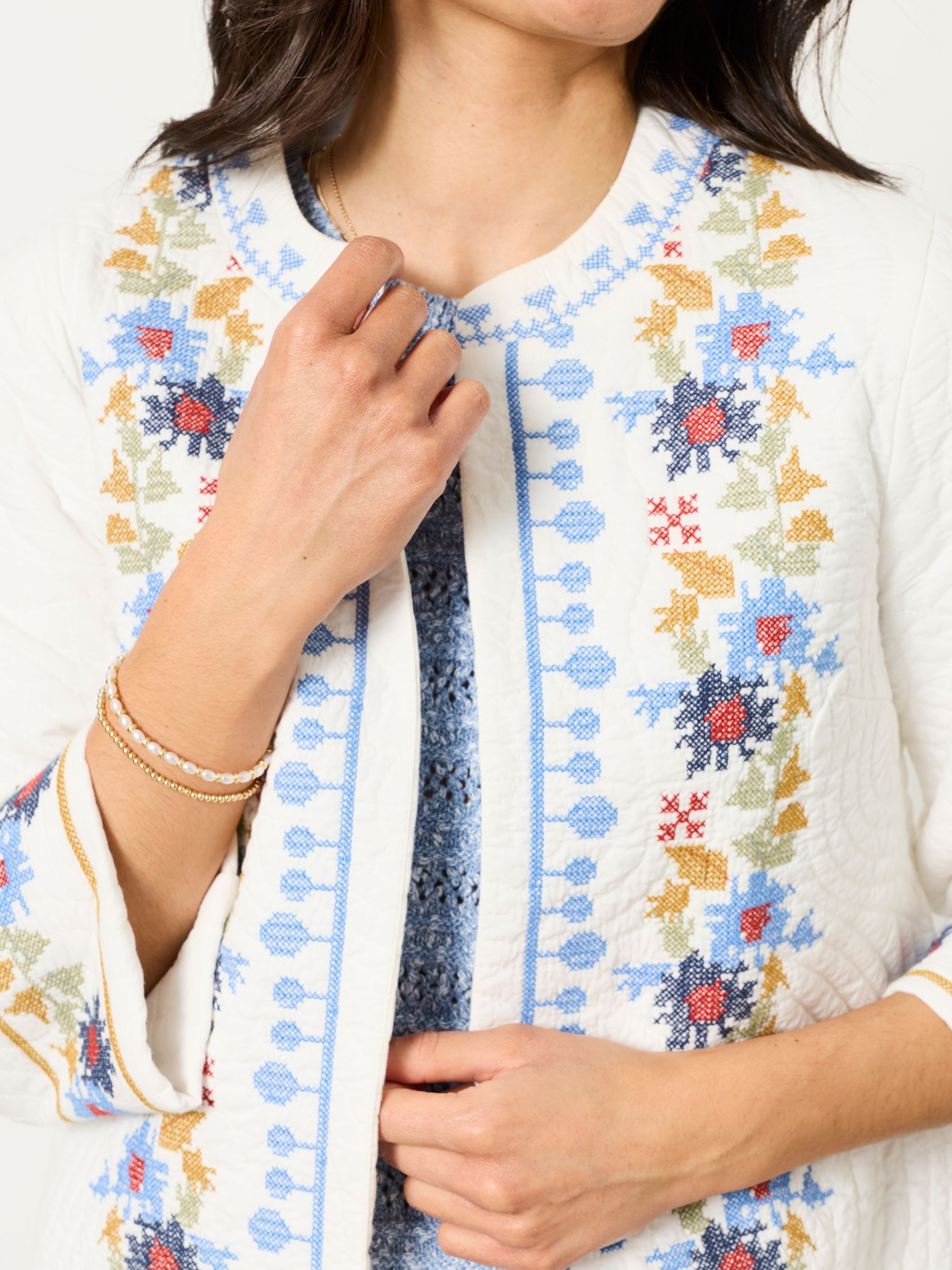 LOWER EMBROIDERY KNIT JACKET 【公式通販】
