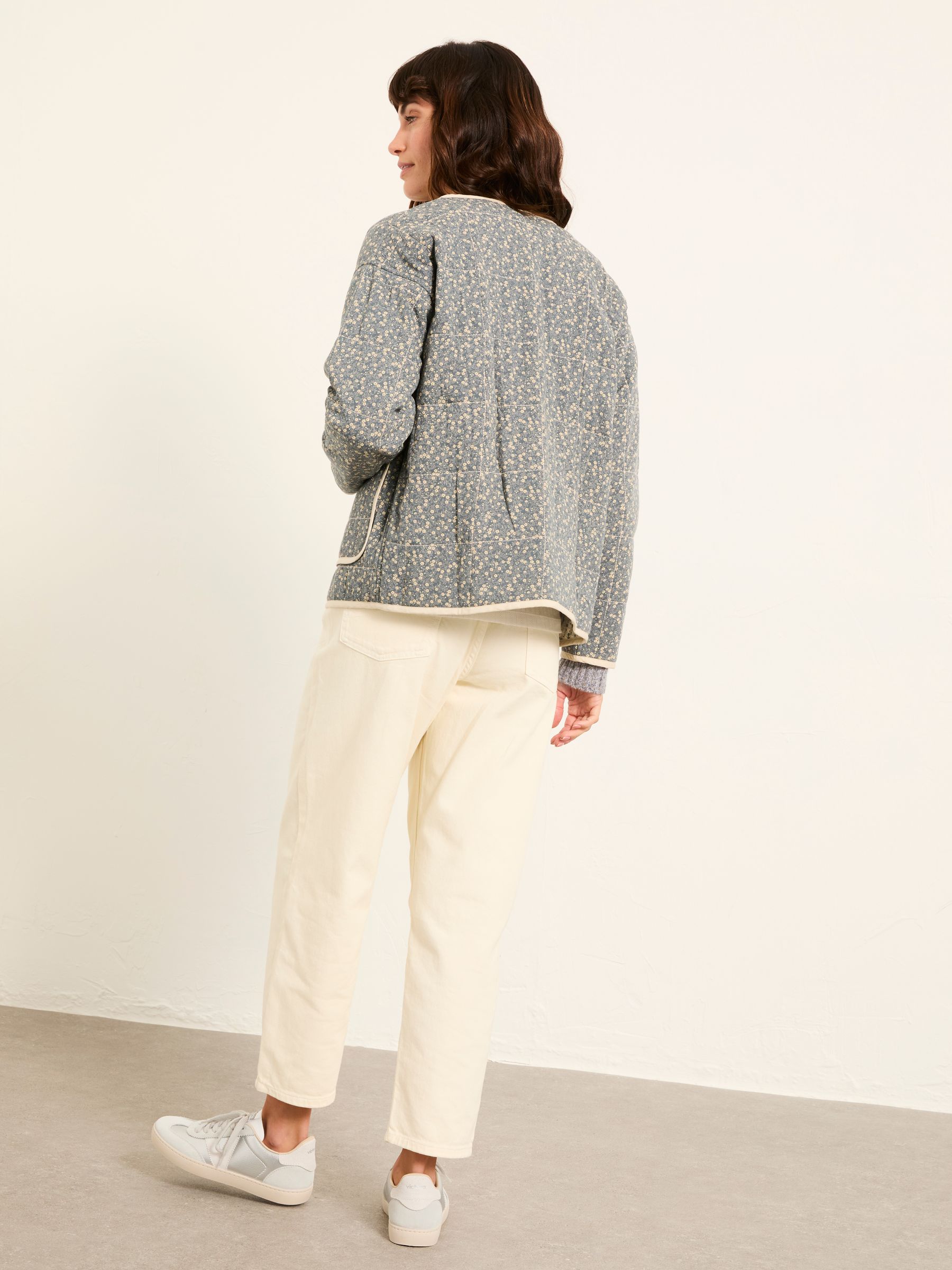 Milly Blue Ditsy Quilted Jacket - Image 2 of 4