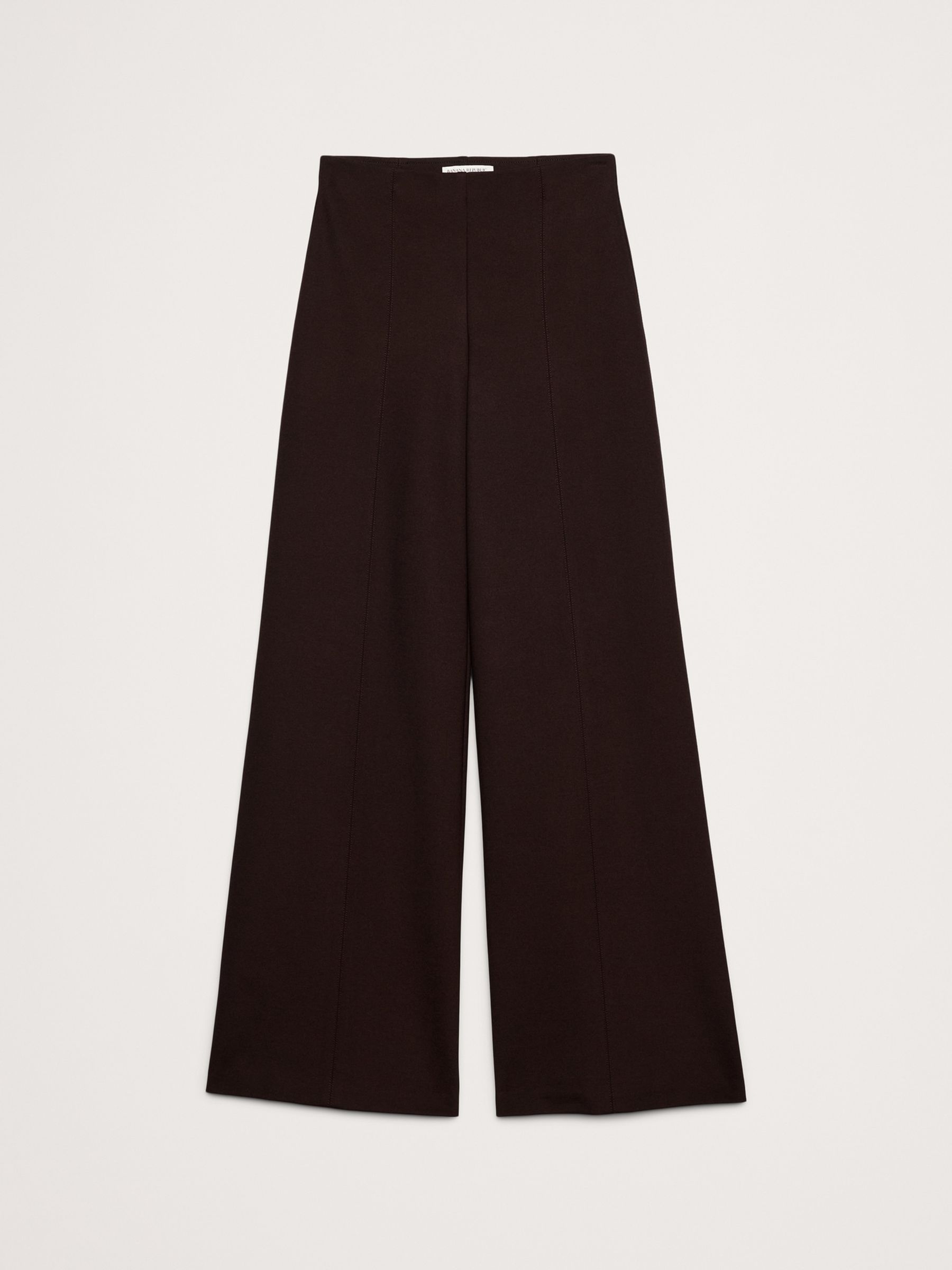 Banana Republic Brown High-Rise Wide-Leg Everywhere Ponte Pull On trousers - Image 5 of 5