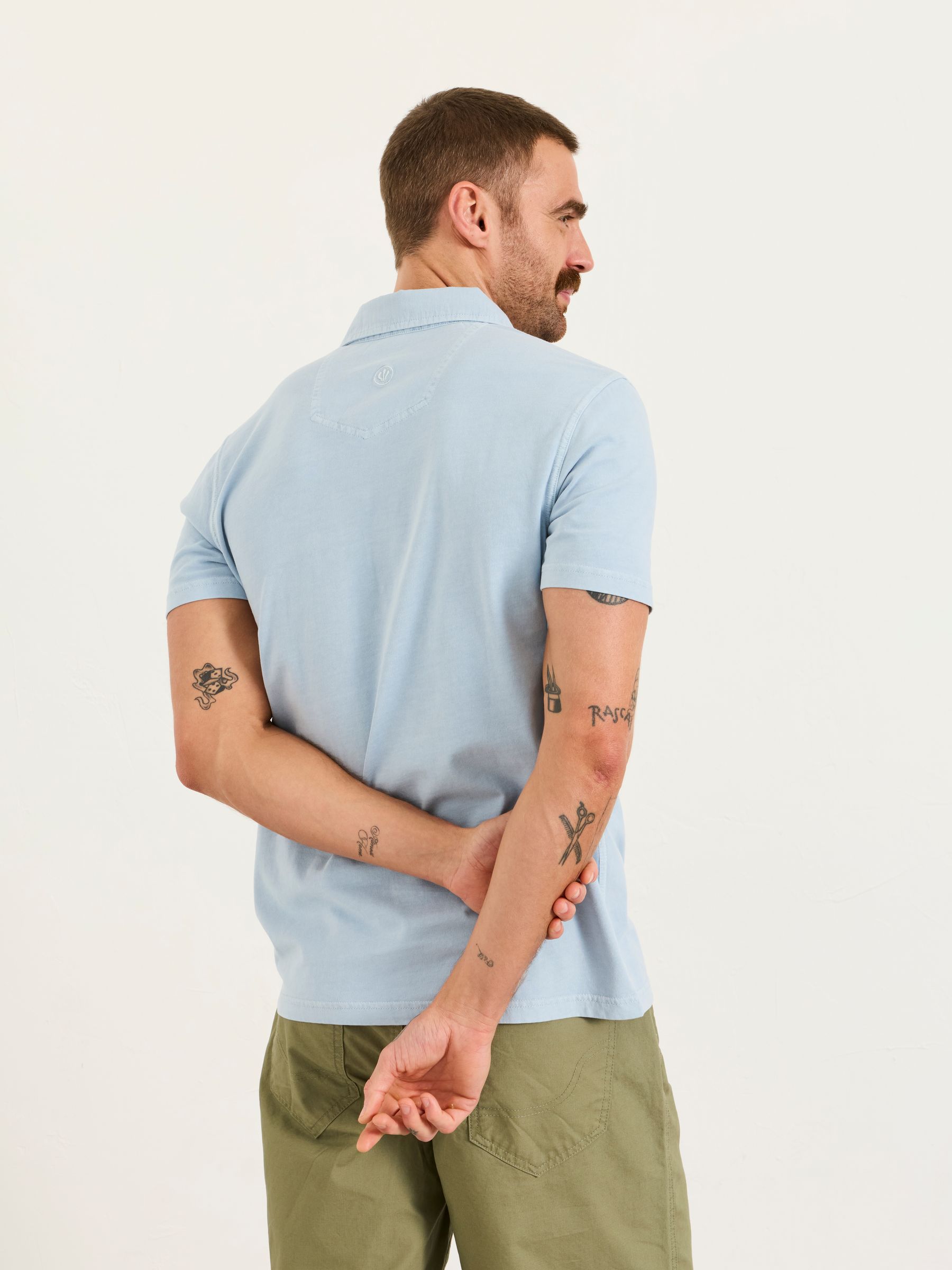 Stoke Pale Blue Polo - Image 2 of 5