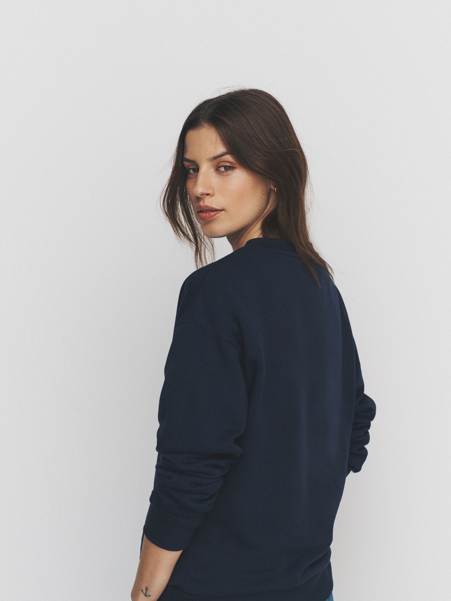 Navy/Grey Marl 2 Pack Henley Sweatshirts - Image 3 of 6