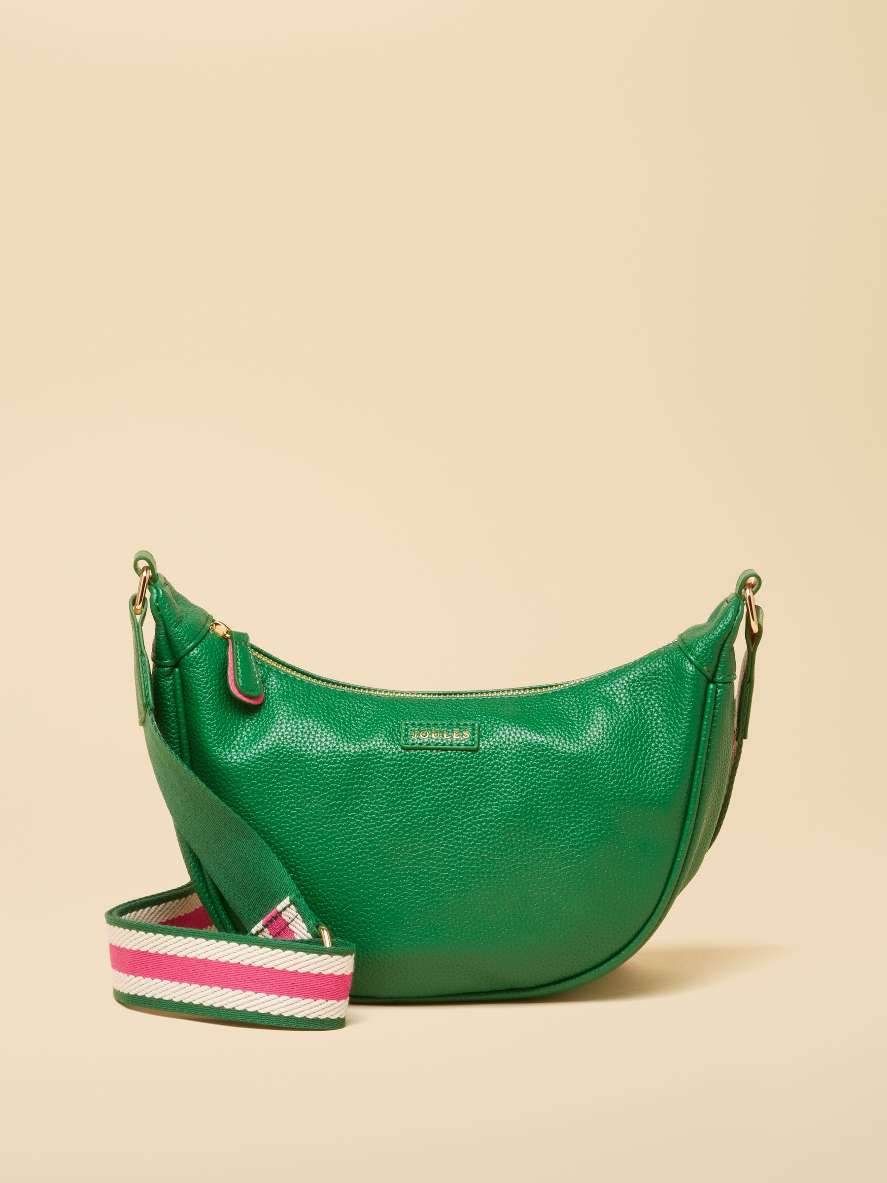 Jade Green Half Moon Adjustable Cross Body Bag - Image 1 of 8