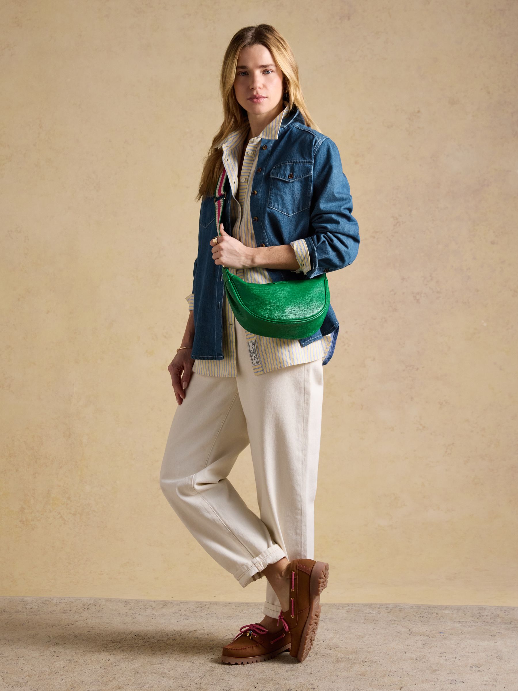 Jade Green Half Moon Adjustable Cross Body Bag - Image 3 of 8