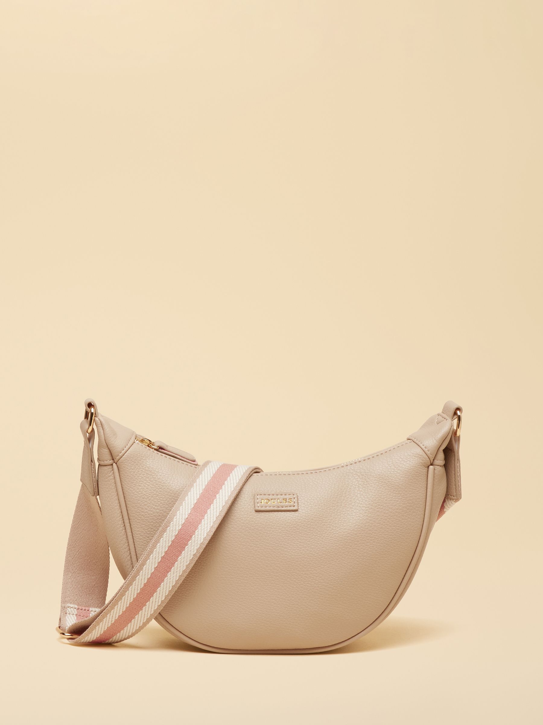 Jade Neutral Half Moon Adjustable Cross-Body Bag - Image 1 of 8