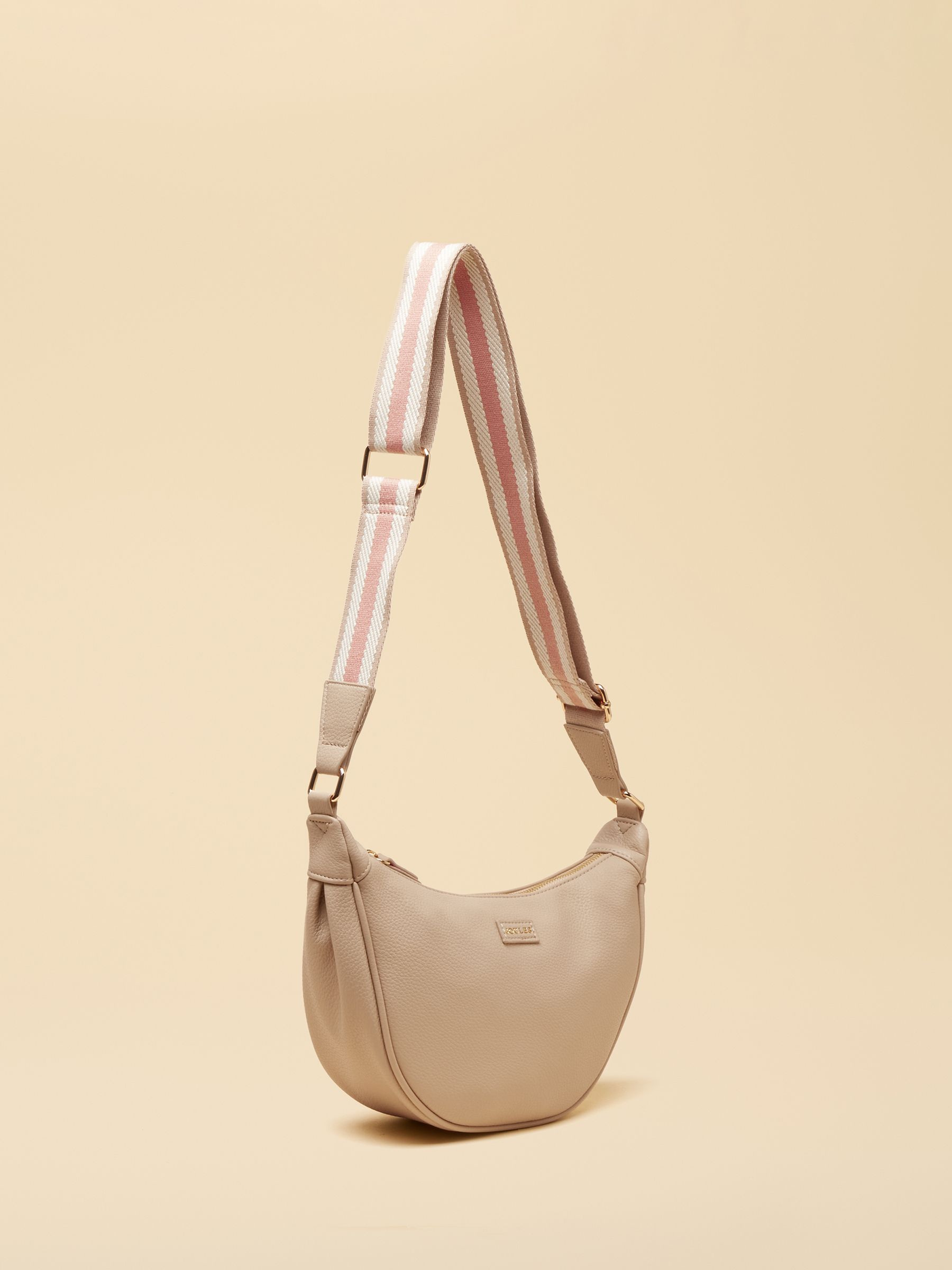 Jade Neutral Half Moon Adjustable Cross-Body Bag - Image 2 of 8
