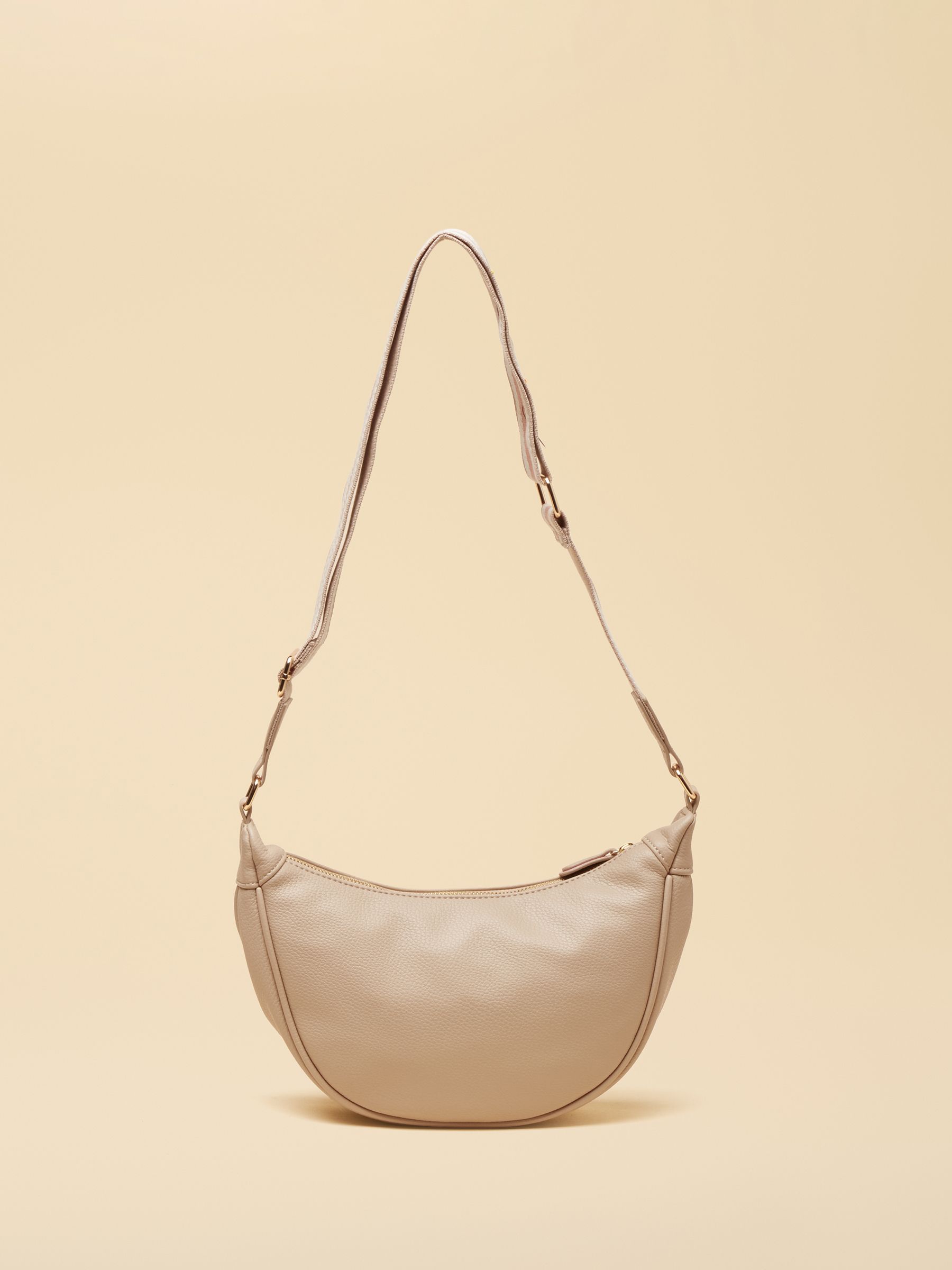 Jade Neutral Half Moon Adjustable Cross-Body Bag - Image 3 of 8