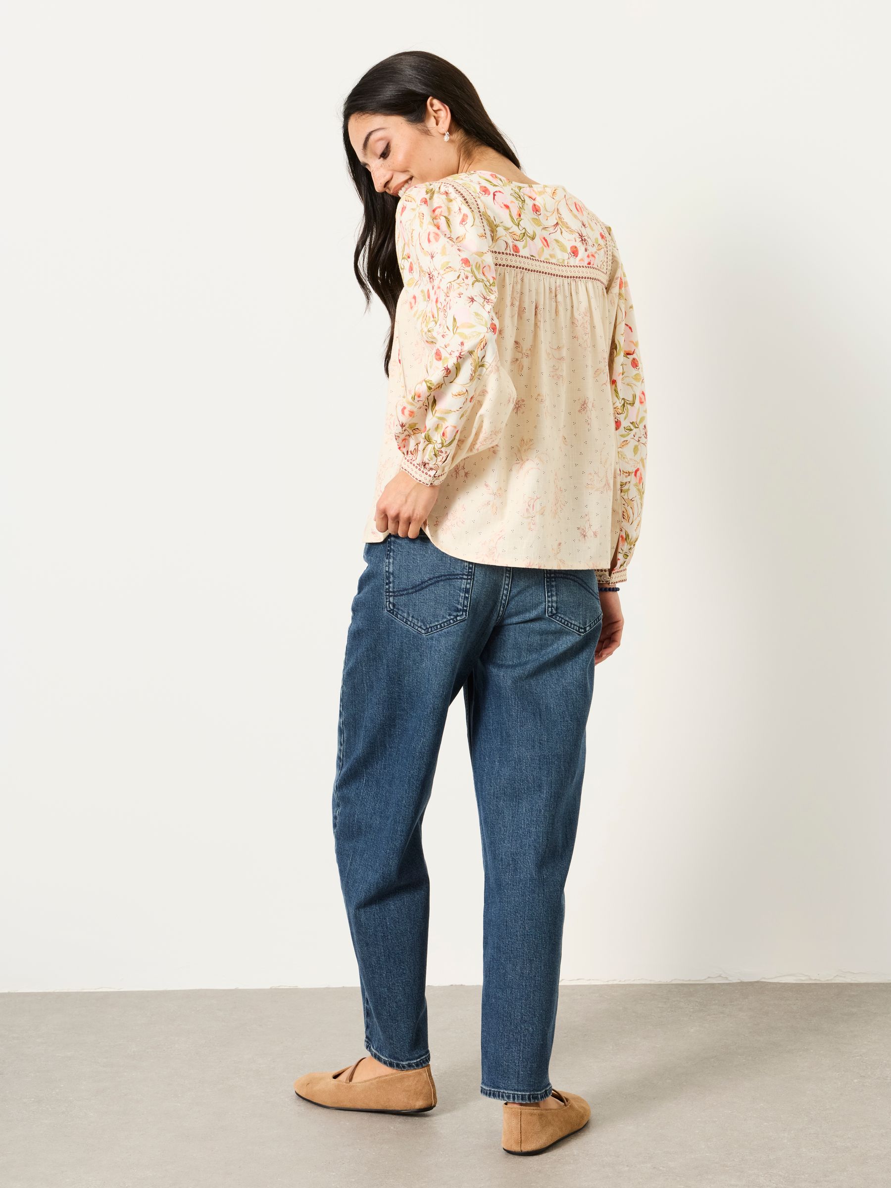 Tandy Multi Peaches Petite Blouse - Image 2 of 7 Tandy Multi Peaches Petite Blouse - Image 2 of 7