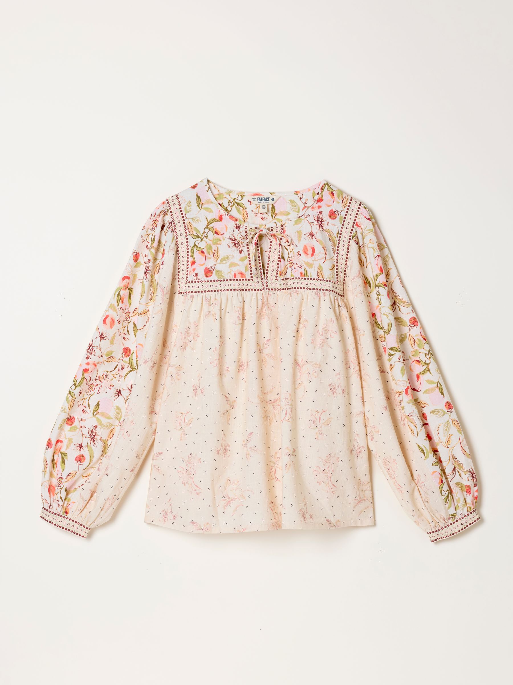 Tandy Multi Peaches Petite Blouse - Image 6 of 7