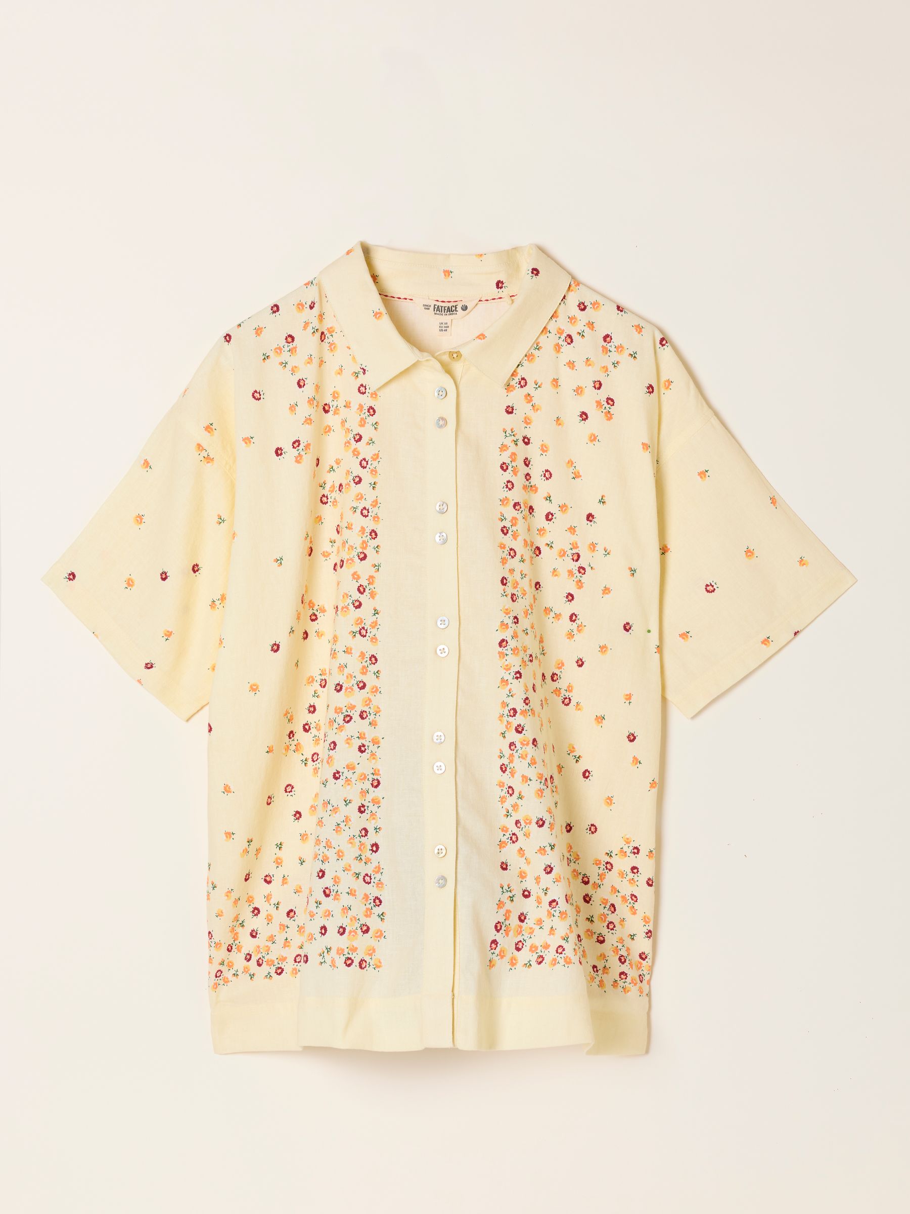 Kara Yellow Ditsy Pop Petite Shirt - Image 6 of 6 Kara Yellow Ditsy Pop Petite Shirt - Image 6 of 6
