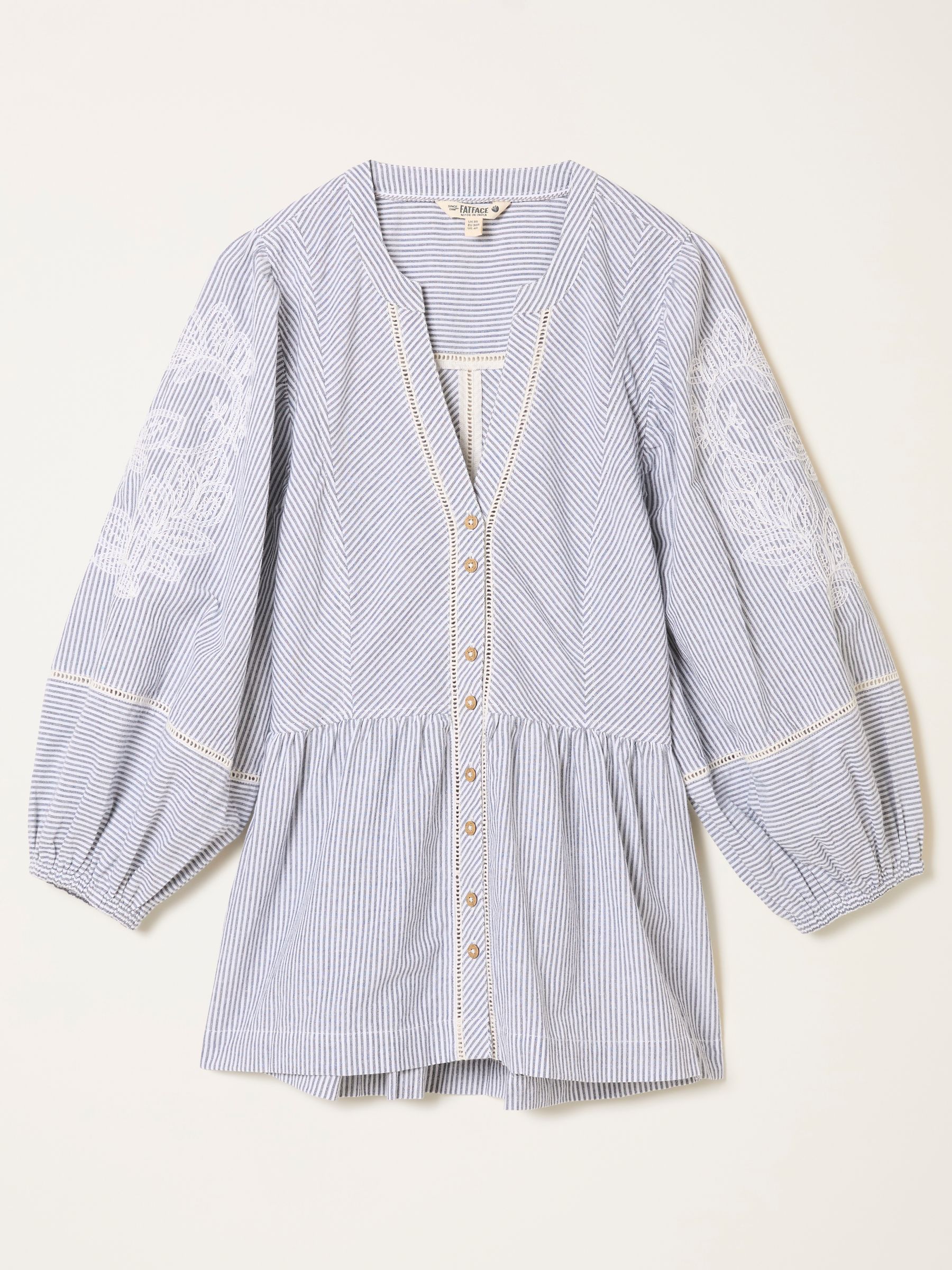 Rosalie Ivory Petite Embroidered Blouse - Image 6 of 6