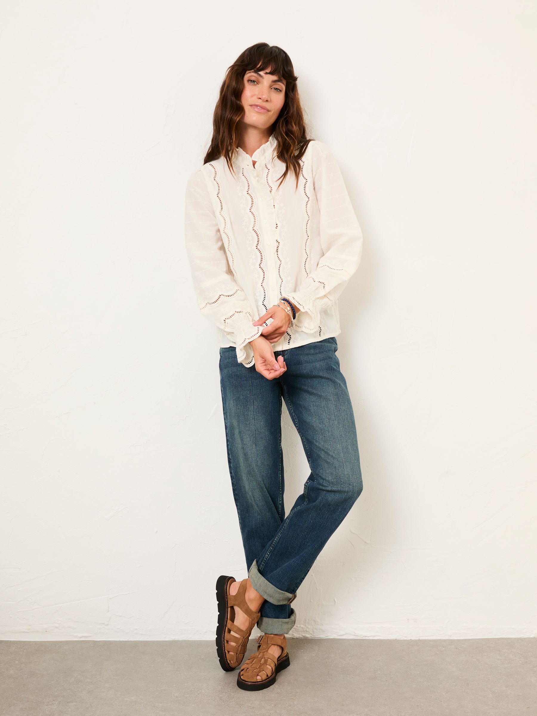 Pia Ivory Petite Blouse - Image 3 of 6