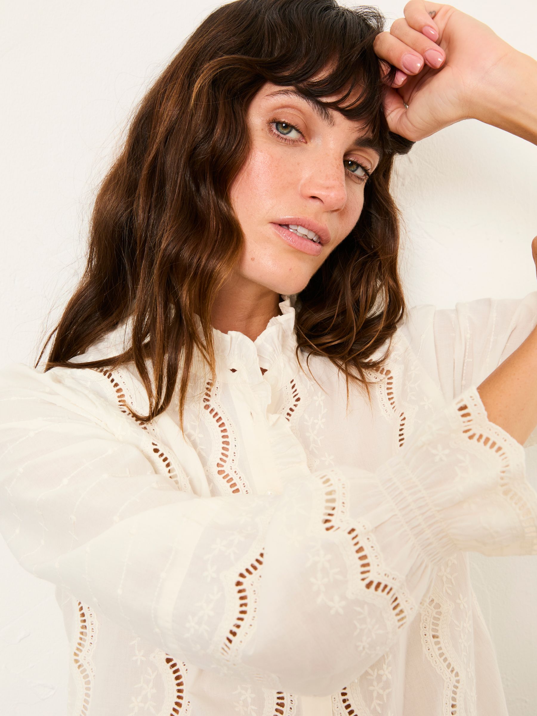 Pia Ivory Petite Blouse - Image 5 of 6