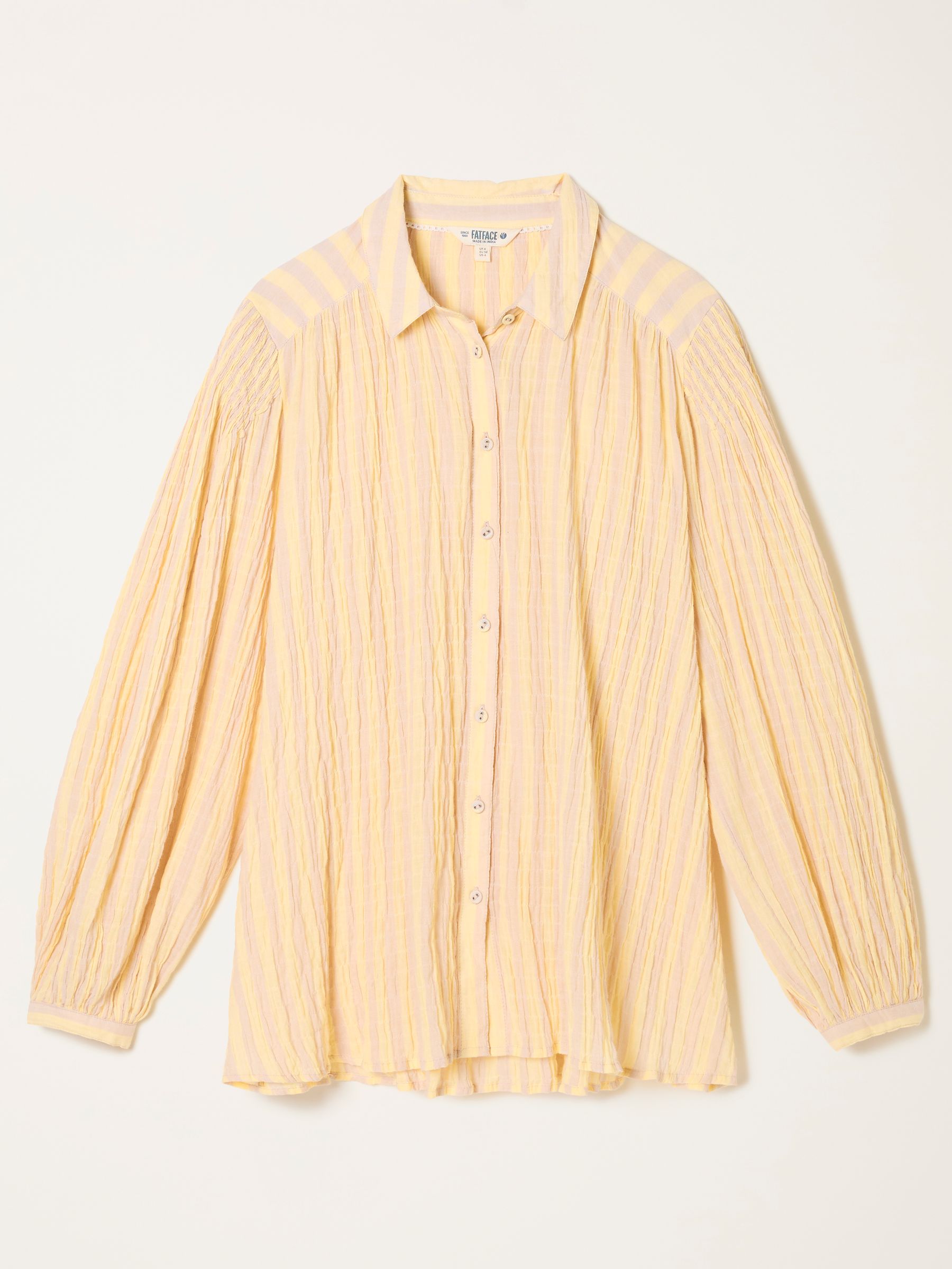 Ebby Yellow Petite Stripe Blouse - Image 6 of 6