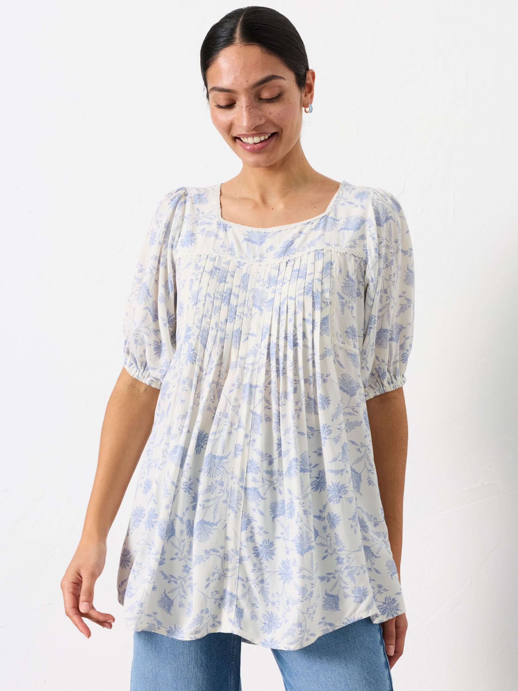 Wendy Ivory Summer Meadow Petite Tunic - Image 3 of 6