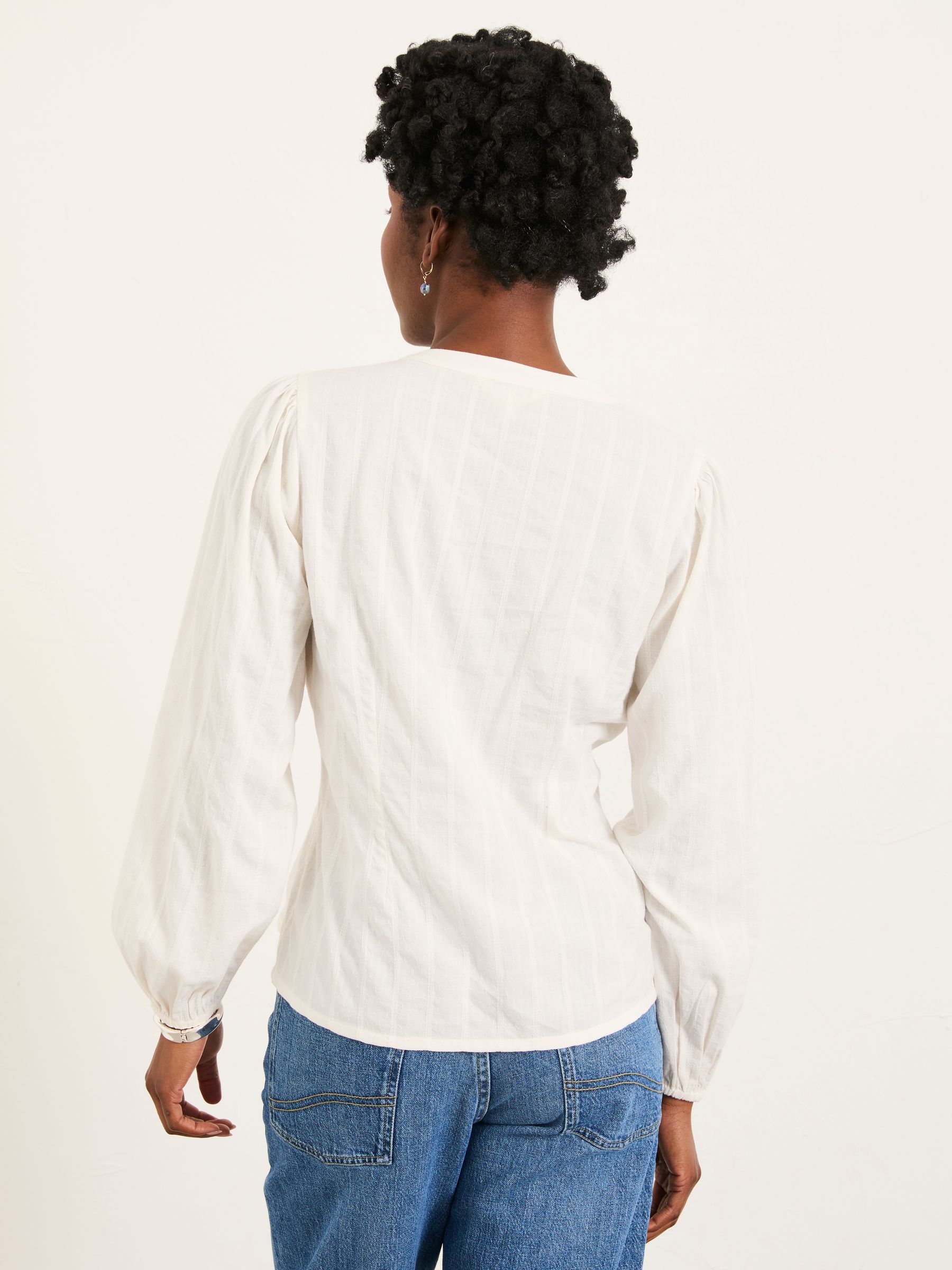 Lara Ivory Petite Blouse - Image 2 of 6