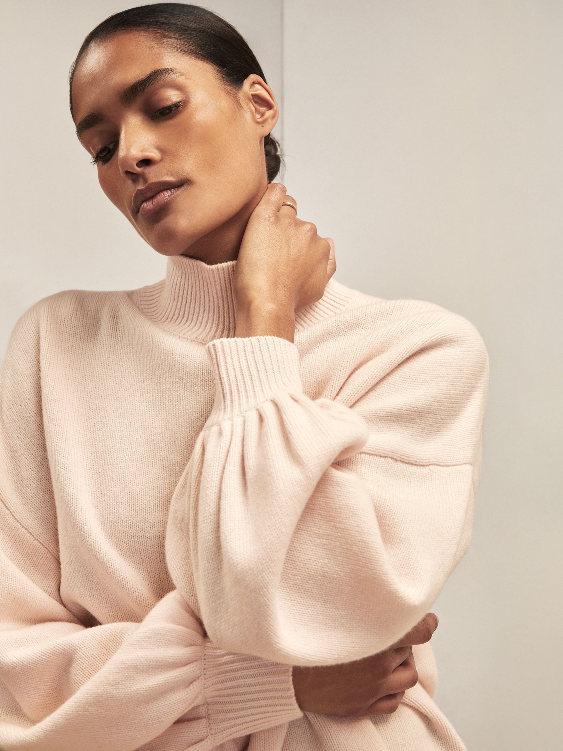 Reiss | Royal Ballet Batwing Jumper in Blush Pink - image 5