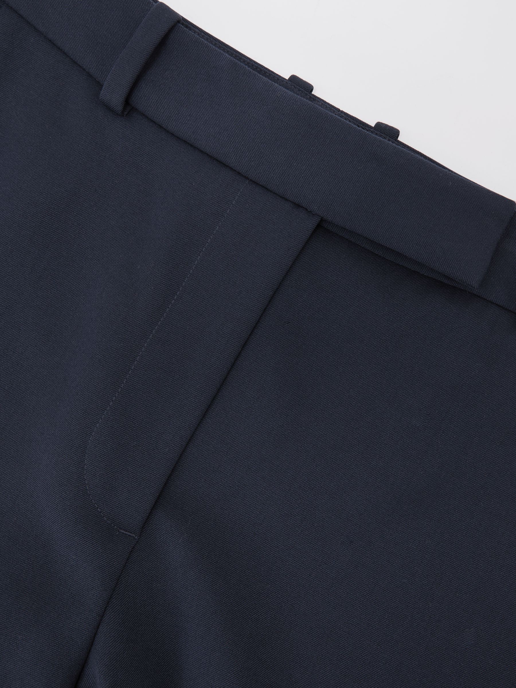 Wide-Leg Suit Trousers in Navy - Image 6 of 6