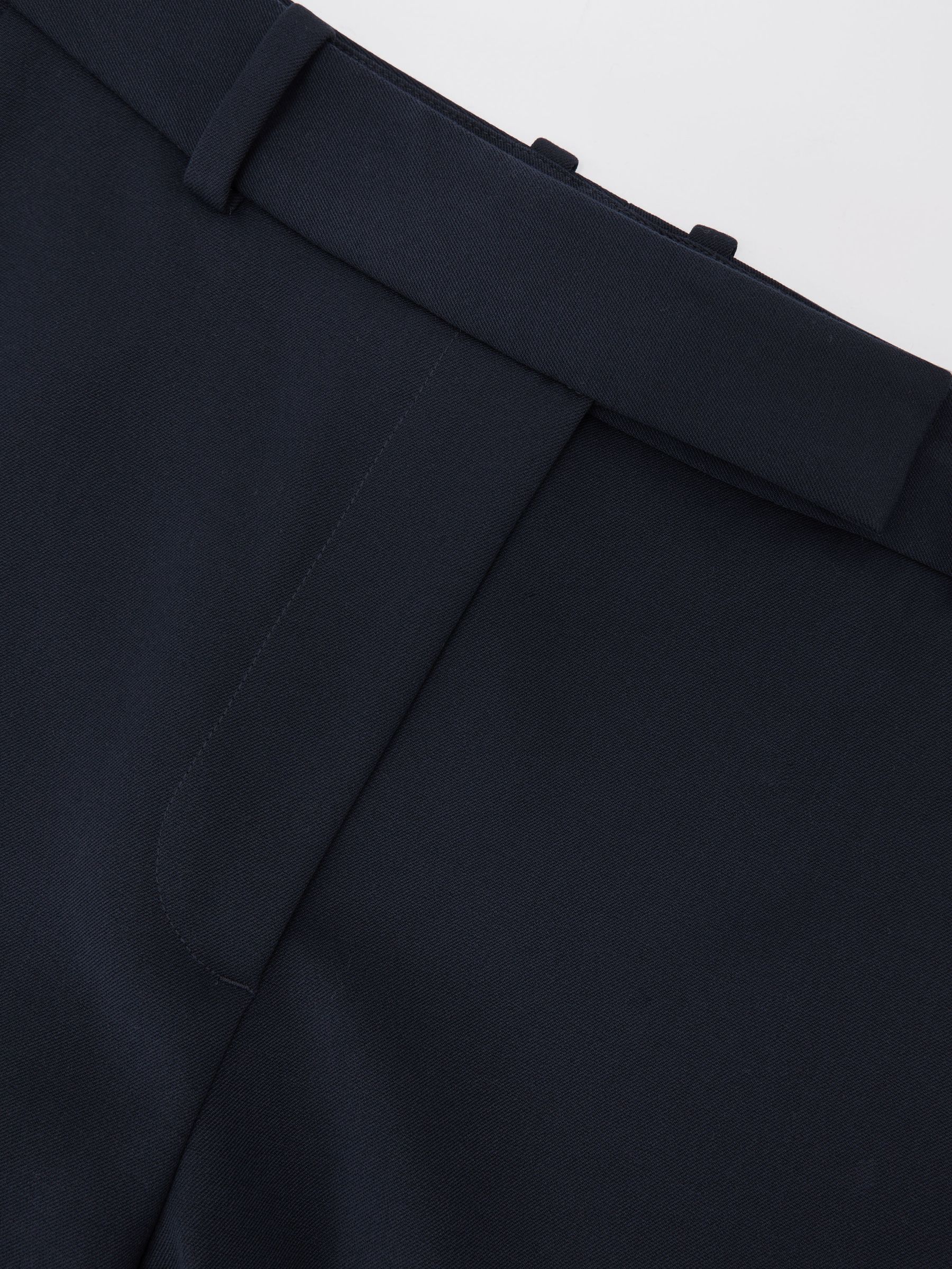 Wide-Leg Suit Trousers in Navy - Image 8 of 8