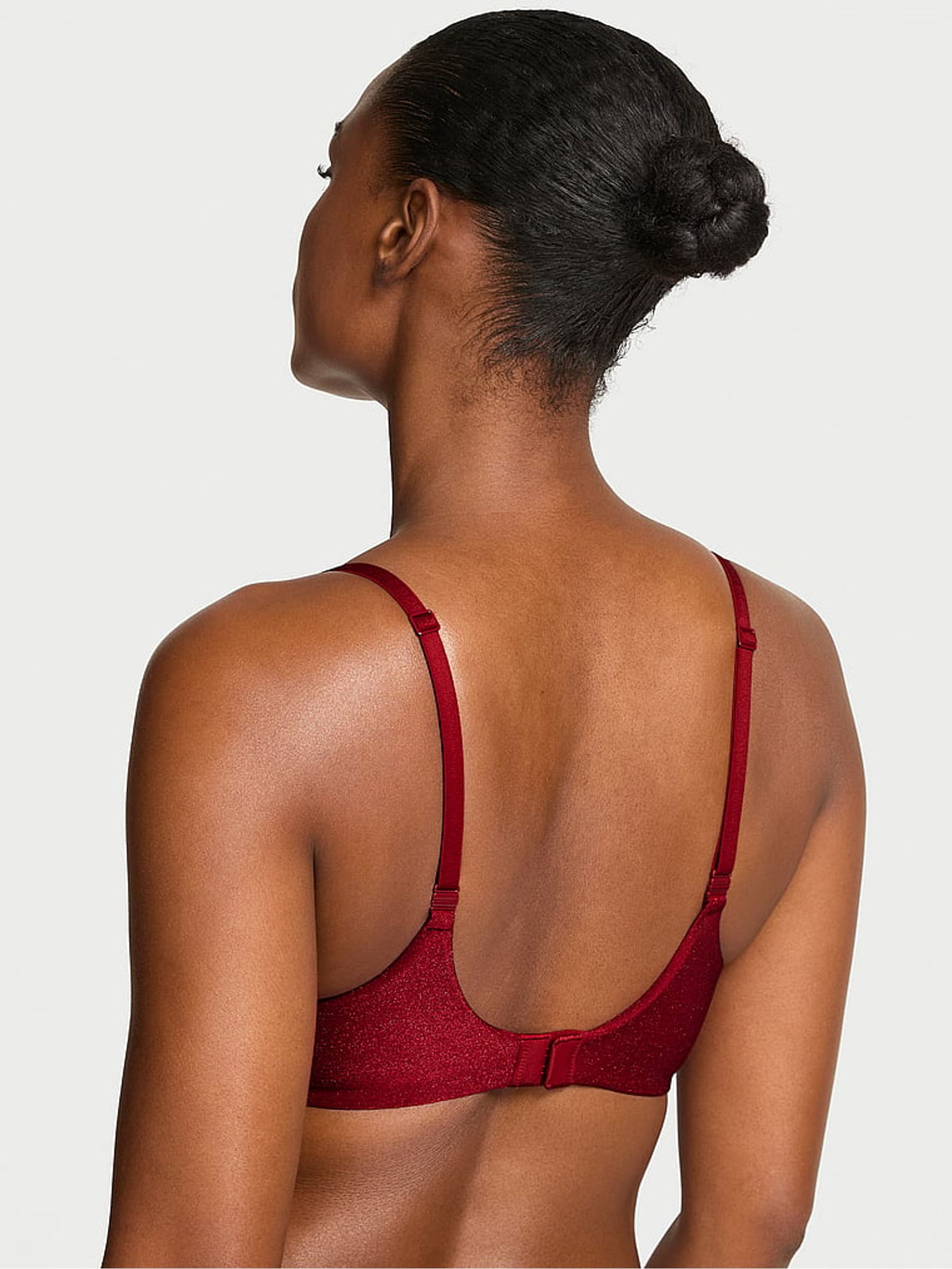 Red Lacquer Lightly Lined Demi Flexfactor Bra - Image 2 of 3